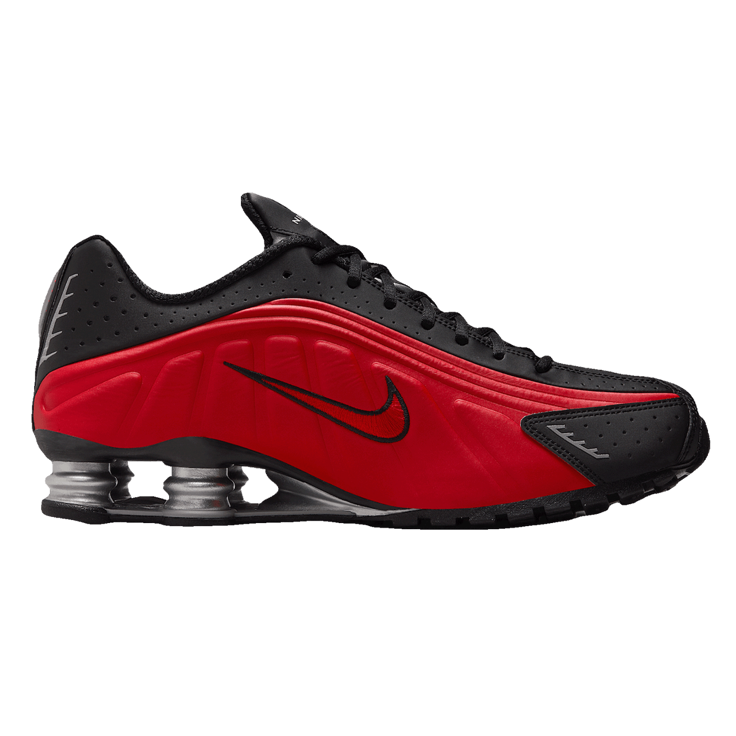 Nike Shox R4 University Red Black Metallic Silver