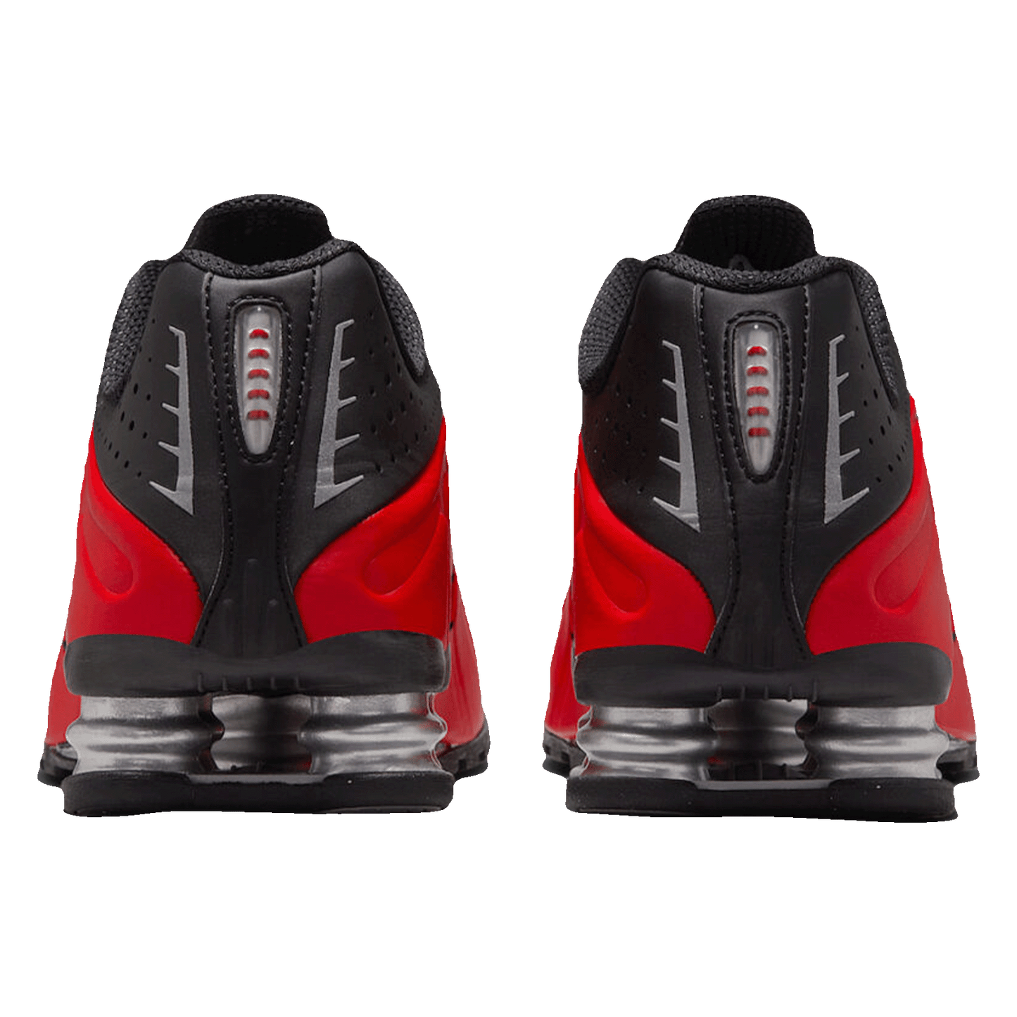 Nike Shox R4 University Red Black Metallic Silver Back