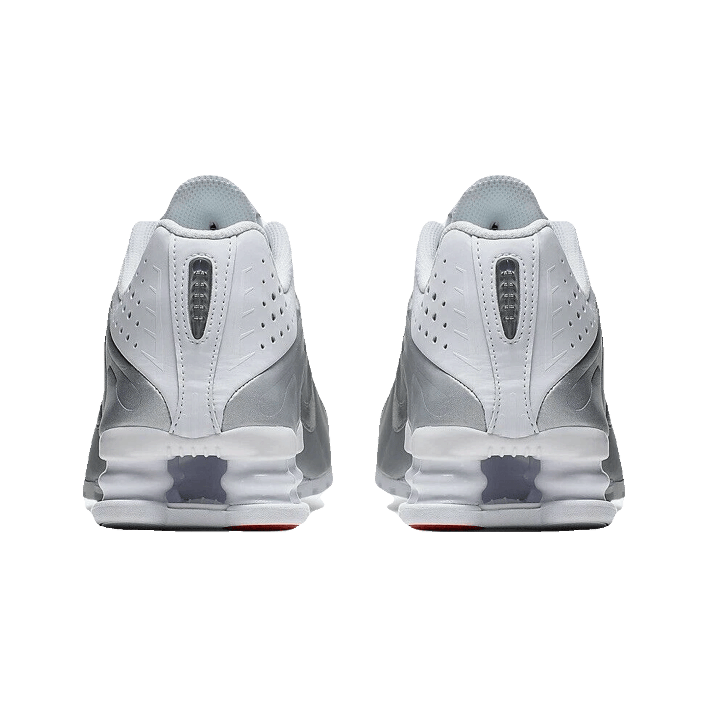 Nike Shox R4 White Metallic Silver (GS) Back