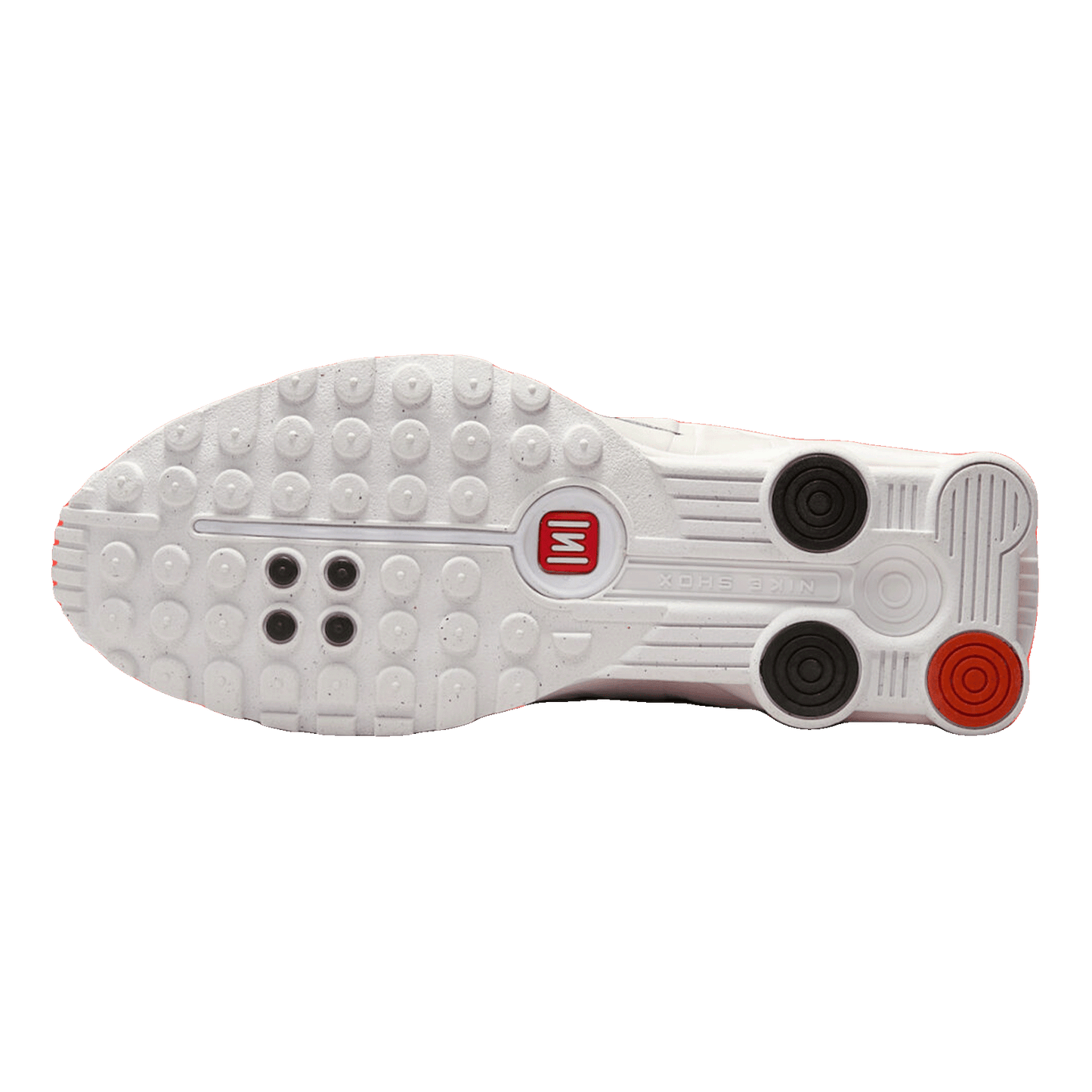 Nike Shox R4 White Phantom Picante Red (GS) Sohle