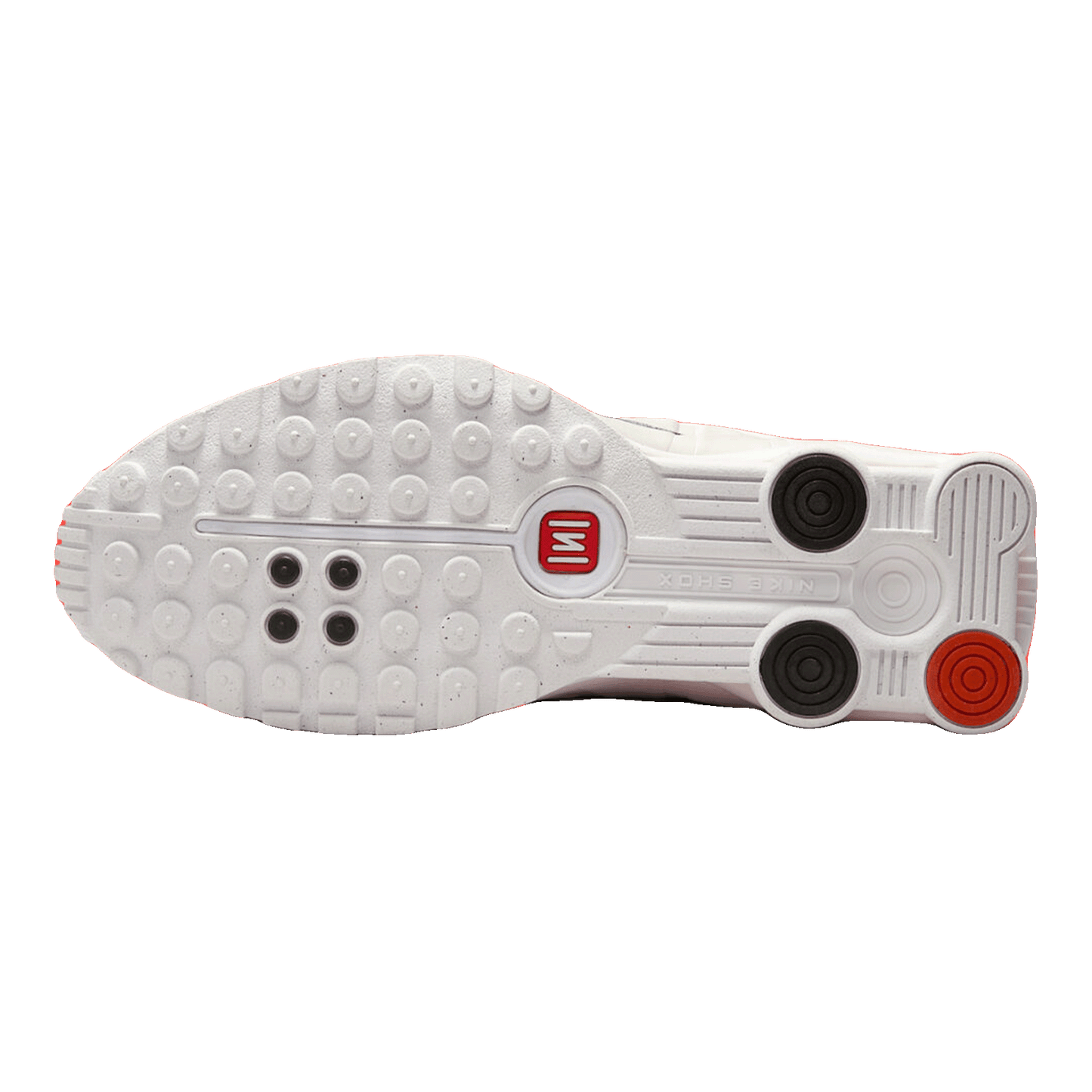 Nike Shox R4 White Phantom Picante Red (W) Sohle