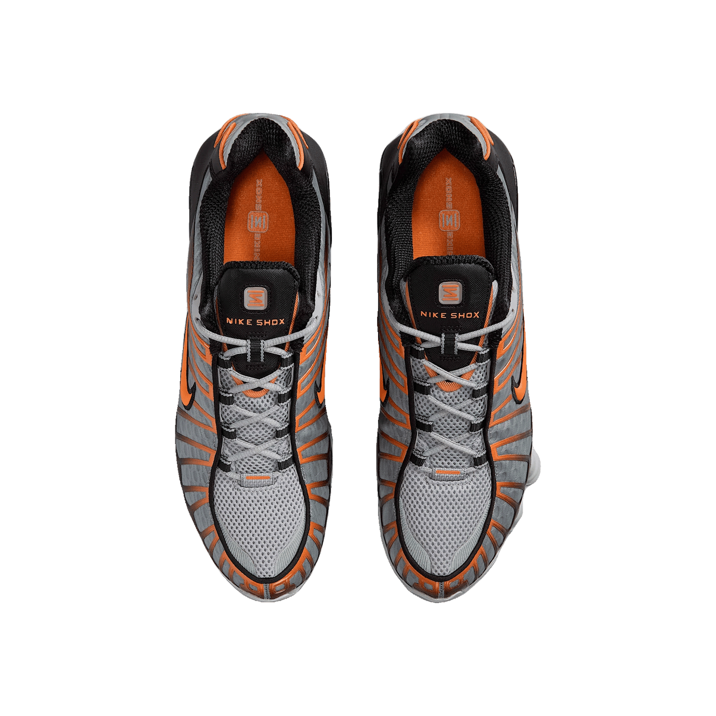 Nike Shox TL Light Smoke Grey Black Bright Mandarin Oben