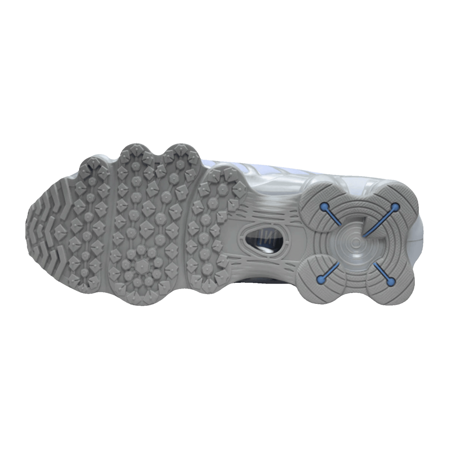 Nike Shox TL Metallic Platinum Blue Tint (W) Sohle