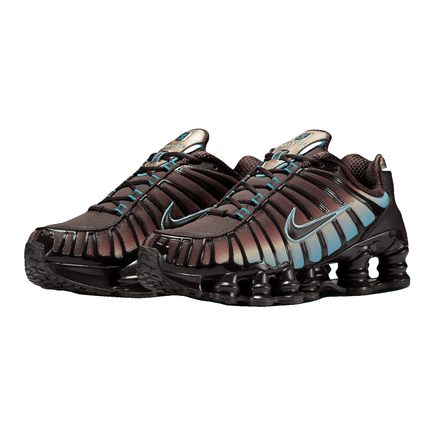 Nike Shox TL Velvet Brown Denim Turquoise (W) Side