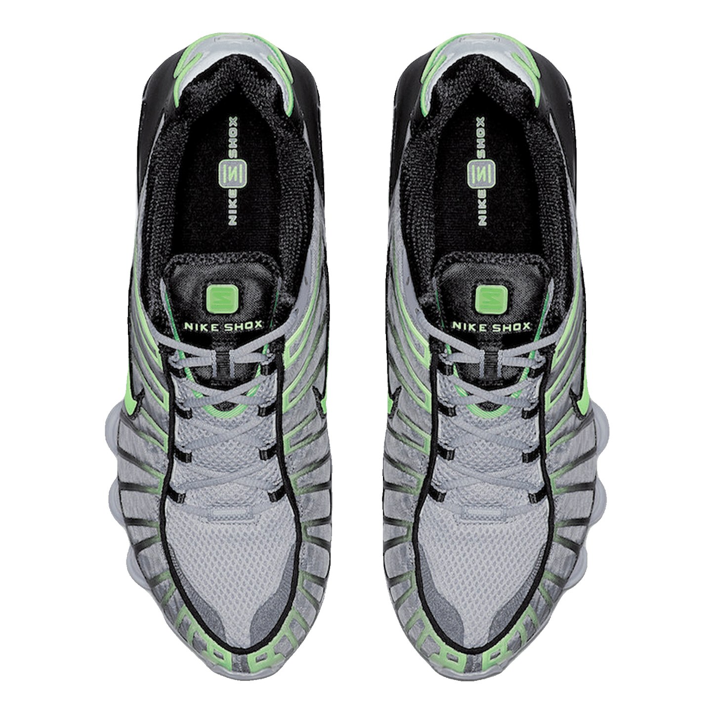 Nike Shox TL Wolf Grey Lime Blast Oben