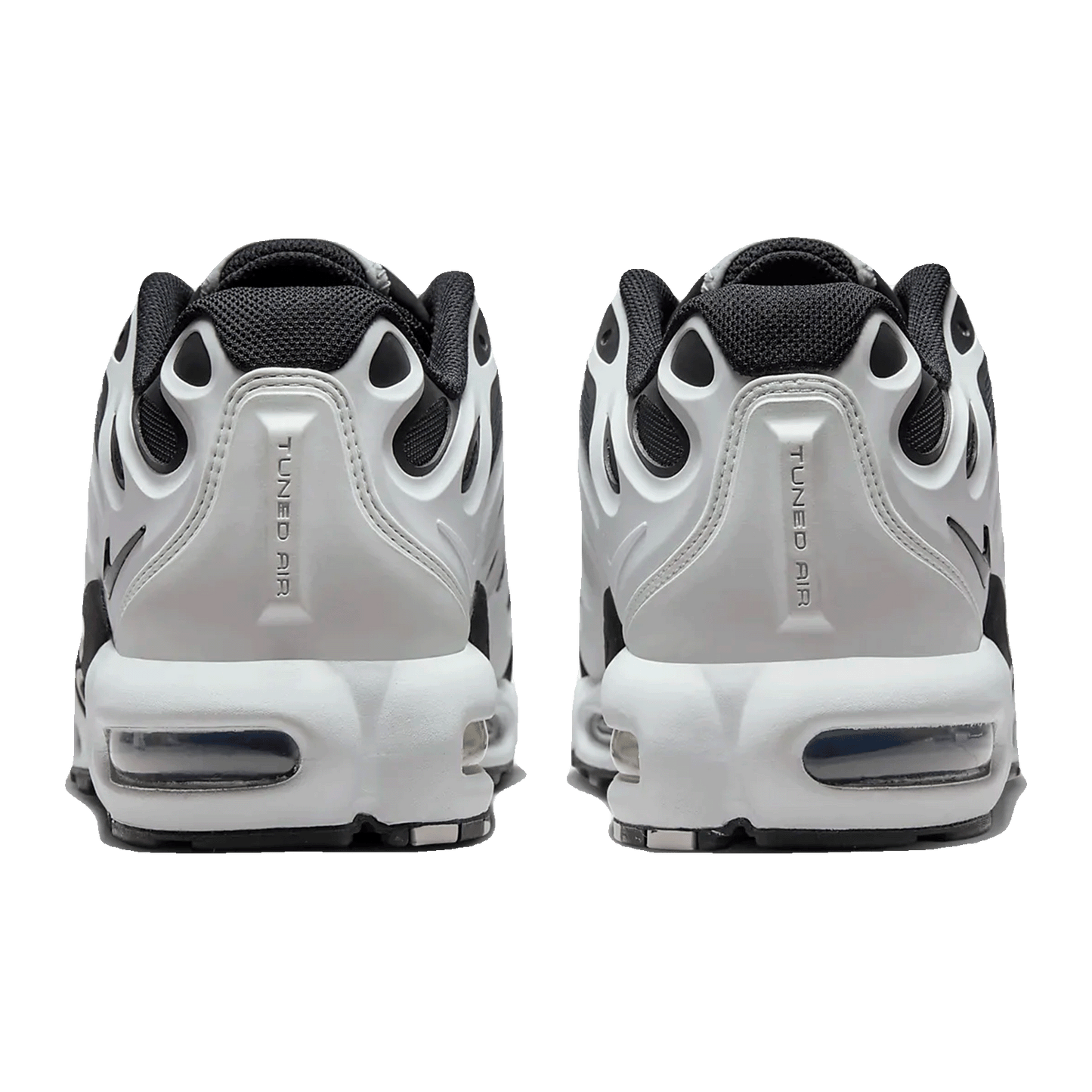 Nike TN Air Max Plus Drift White Black Metallic Silver Back