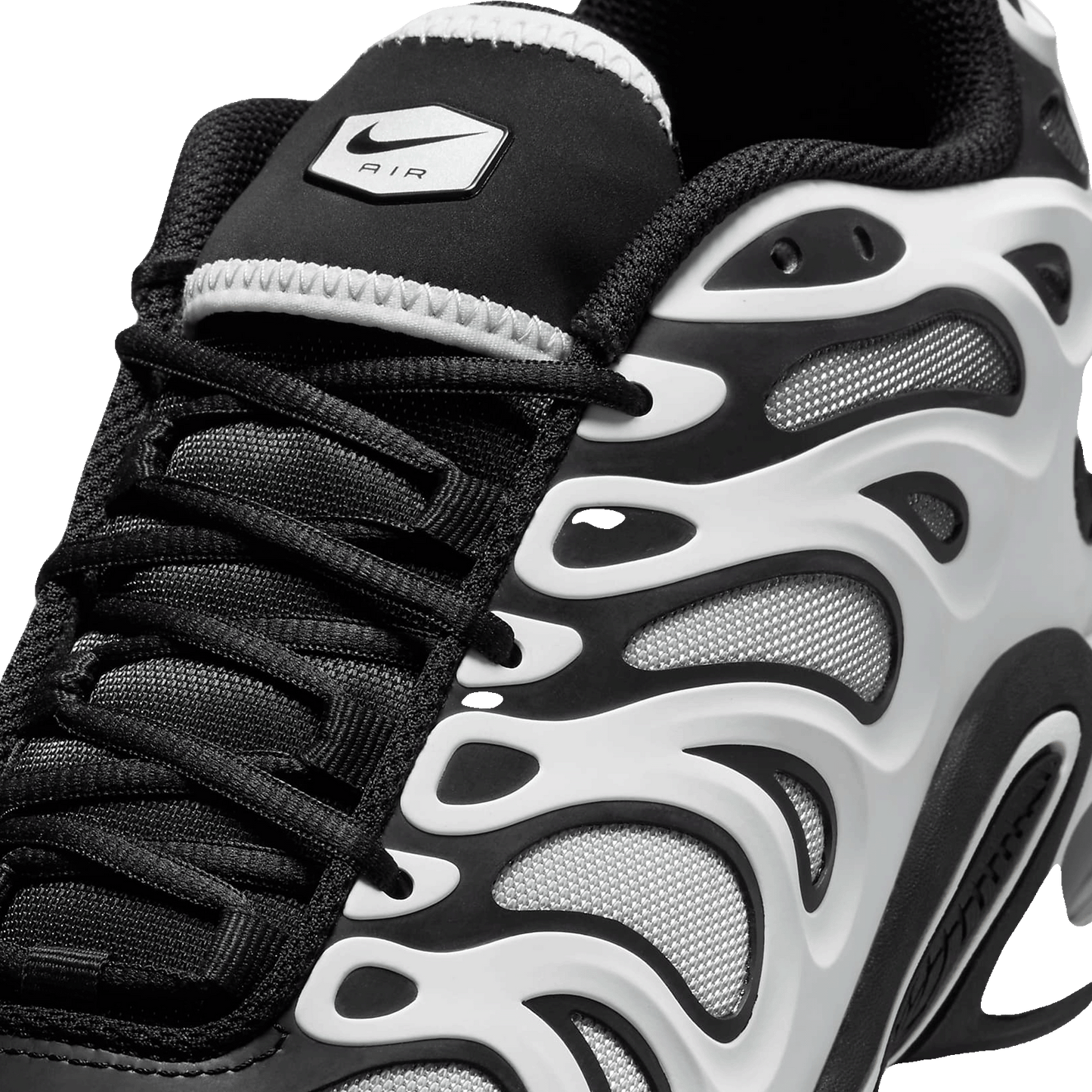 Nike TN Air Max Plus Drift White Black Metallic Silver Tongue