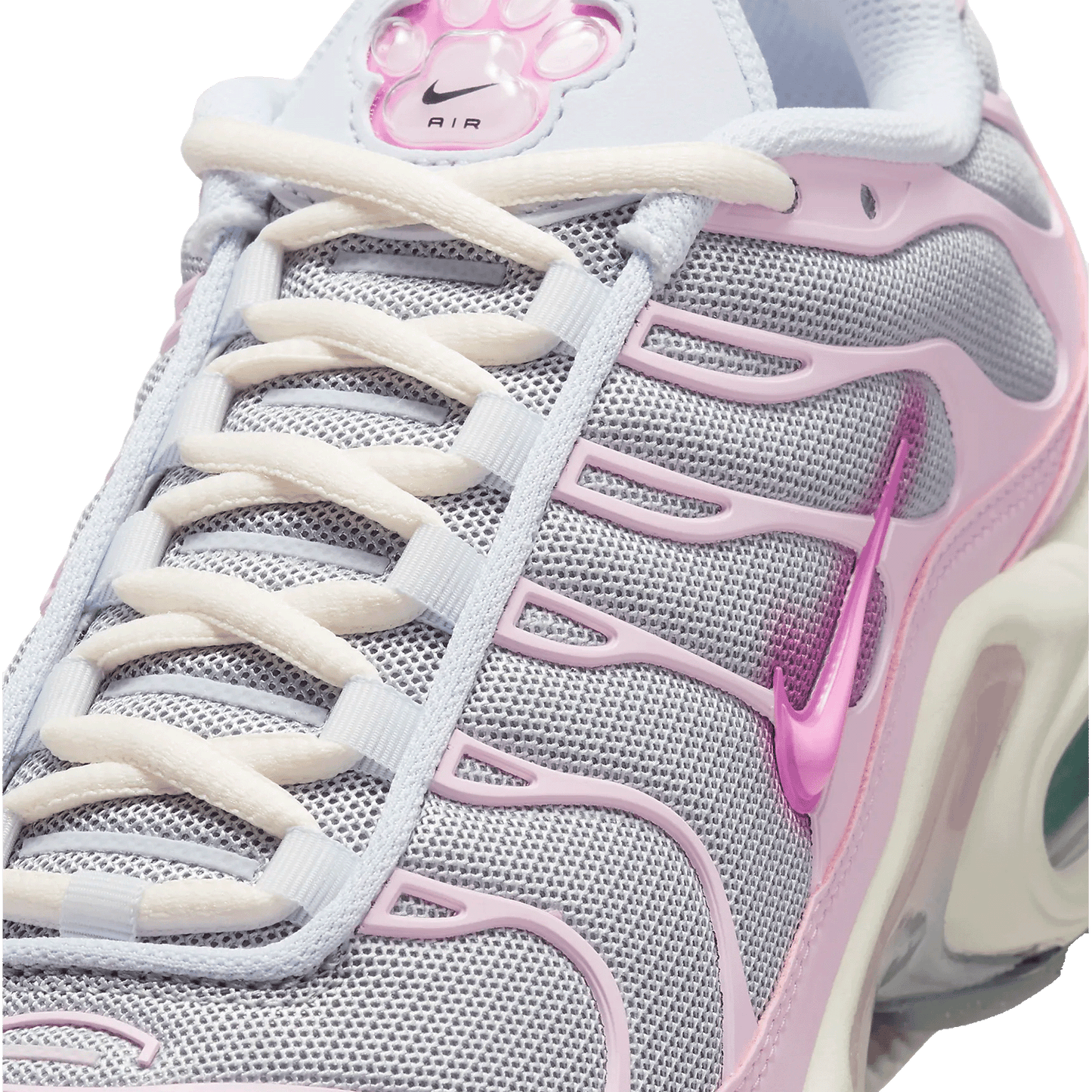 Nike TN Air Max Plus Paw Print Pink Foam (W) Tongue