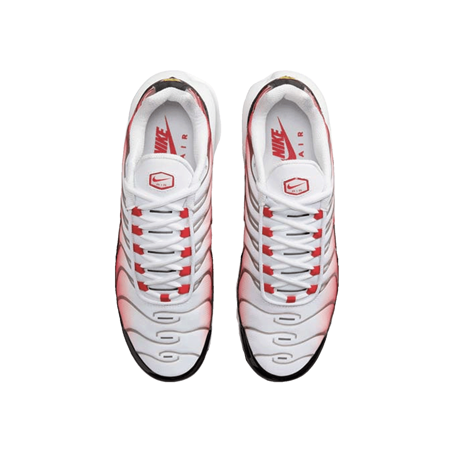 Nike TN Air Max Plus White Black University Red Oben