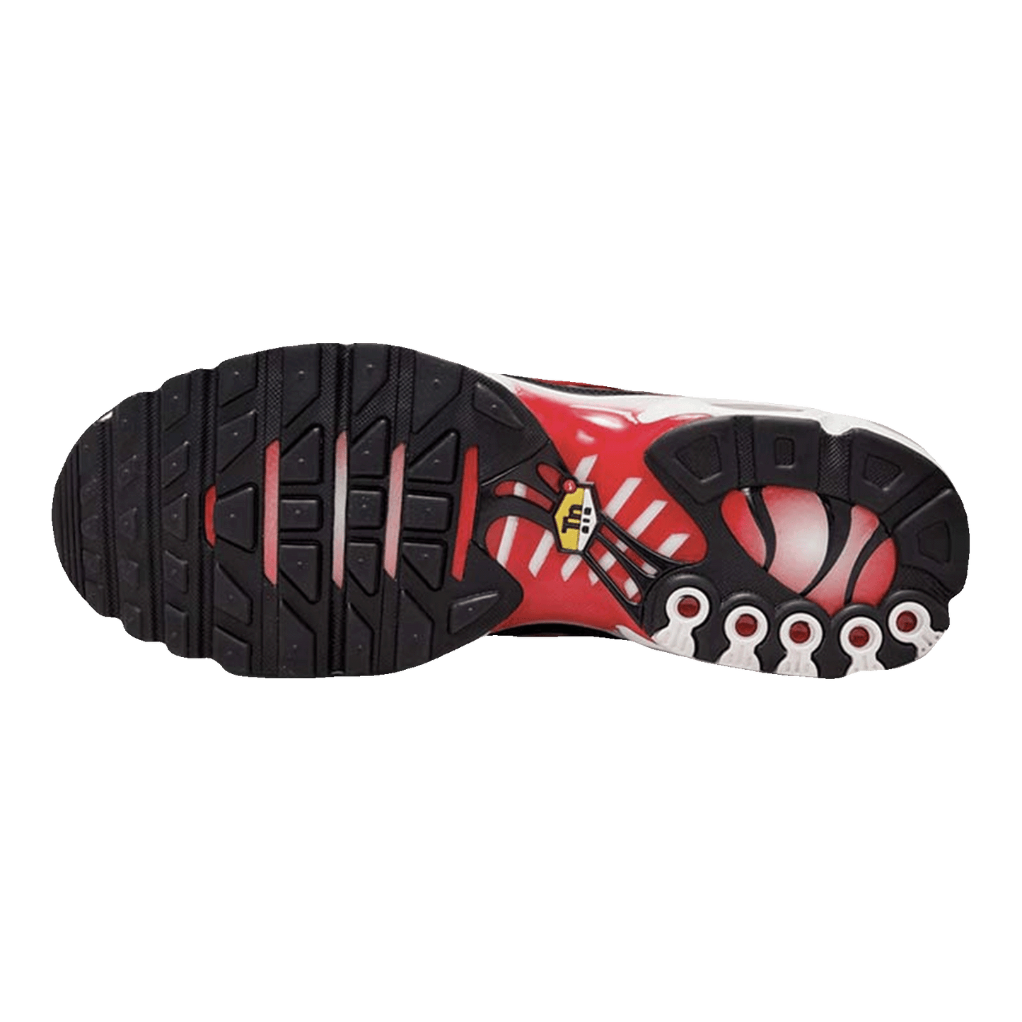 Nike TN Air Max Plus White Black University Red Sohle