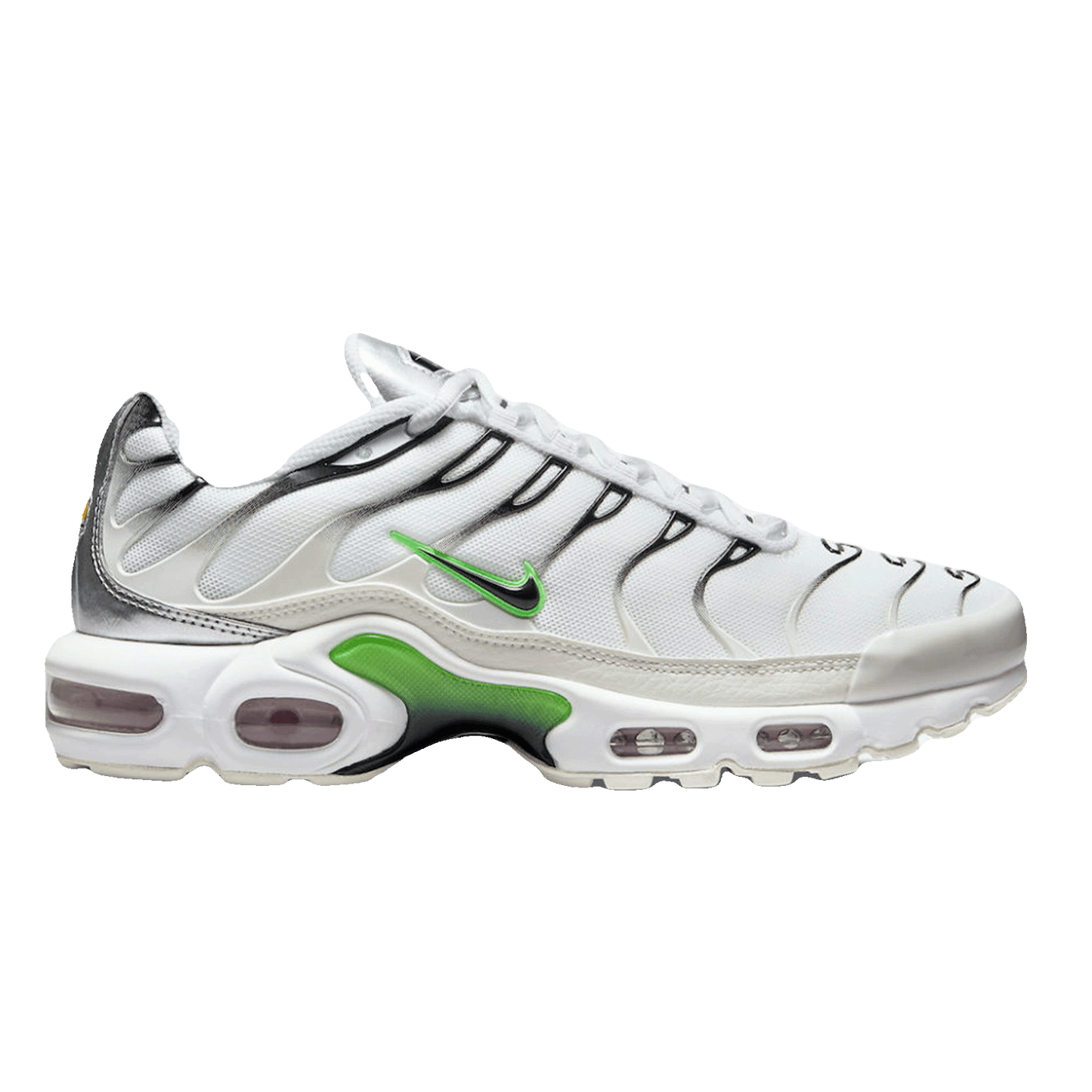 Nike TN Air Max Plus White Neon Metallic Silver (W)
