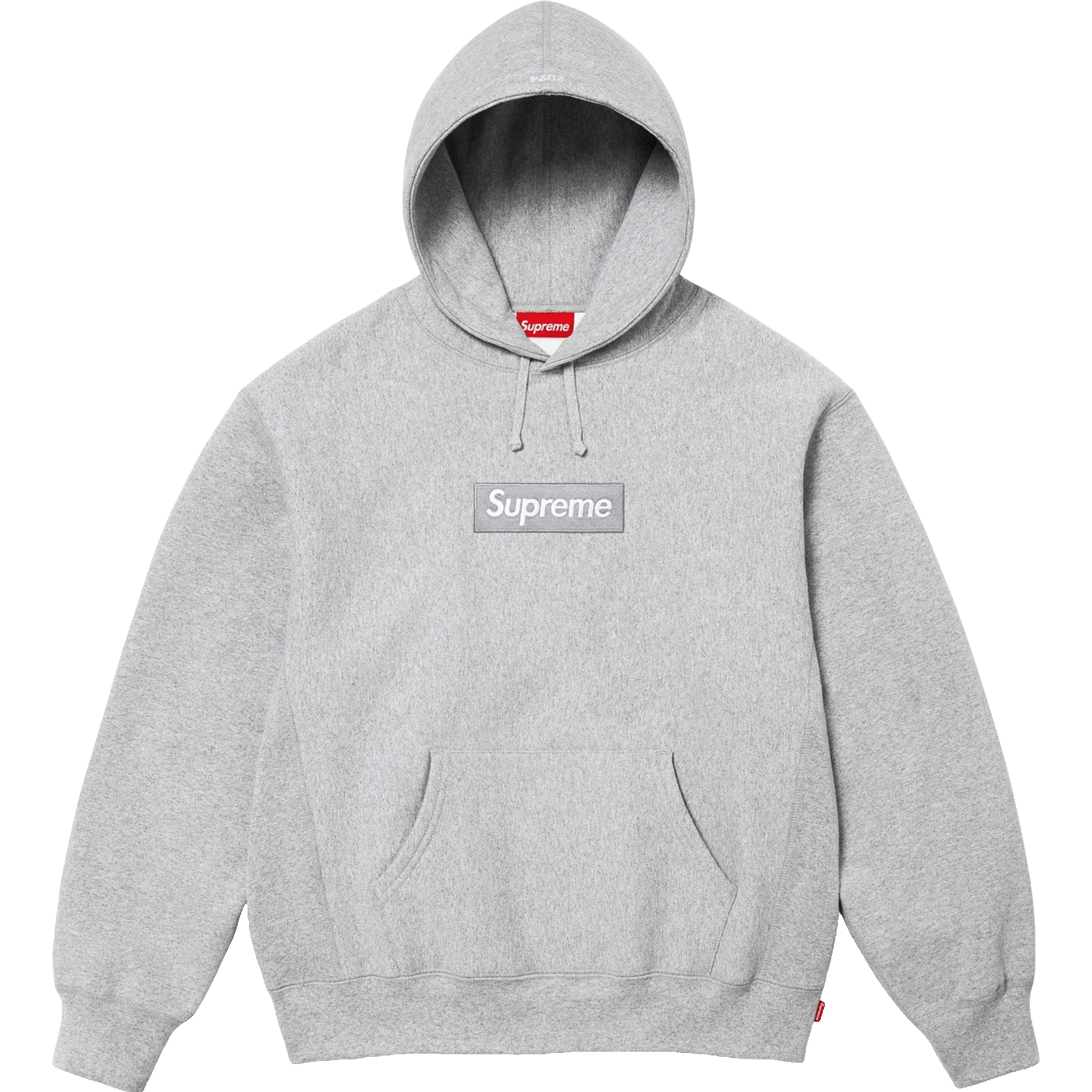 Supreme Box Logo Hooded Sweatshirt FW24 Heather Grey