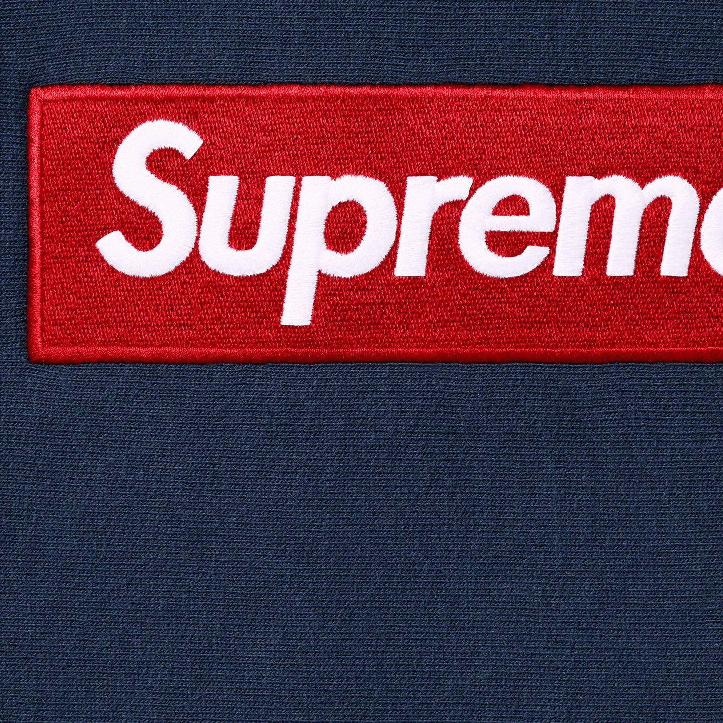 Supreme Box Logo Hooded Sweatshirt Sweatshirt (FW24) Navy Logo
