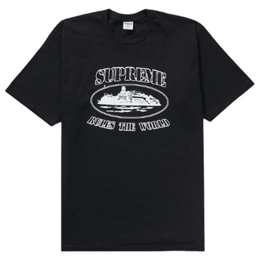 Supreme Corteiz Rules The World Tee Black