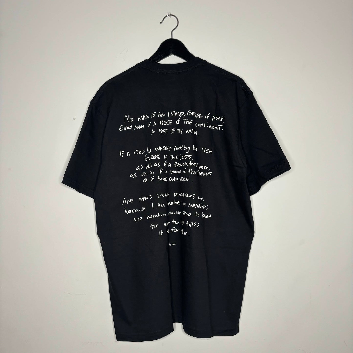 Supreme Corteiz Rules The World Tee Black Back