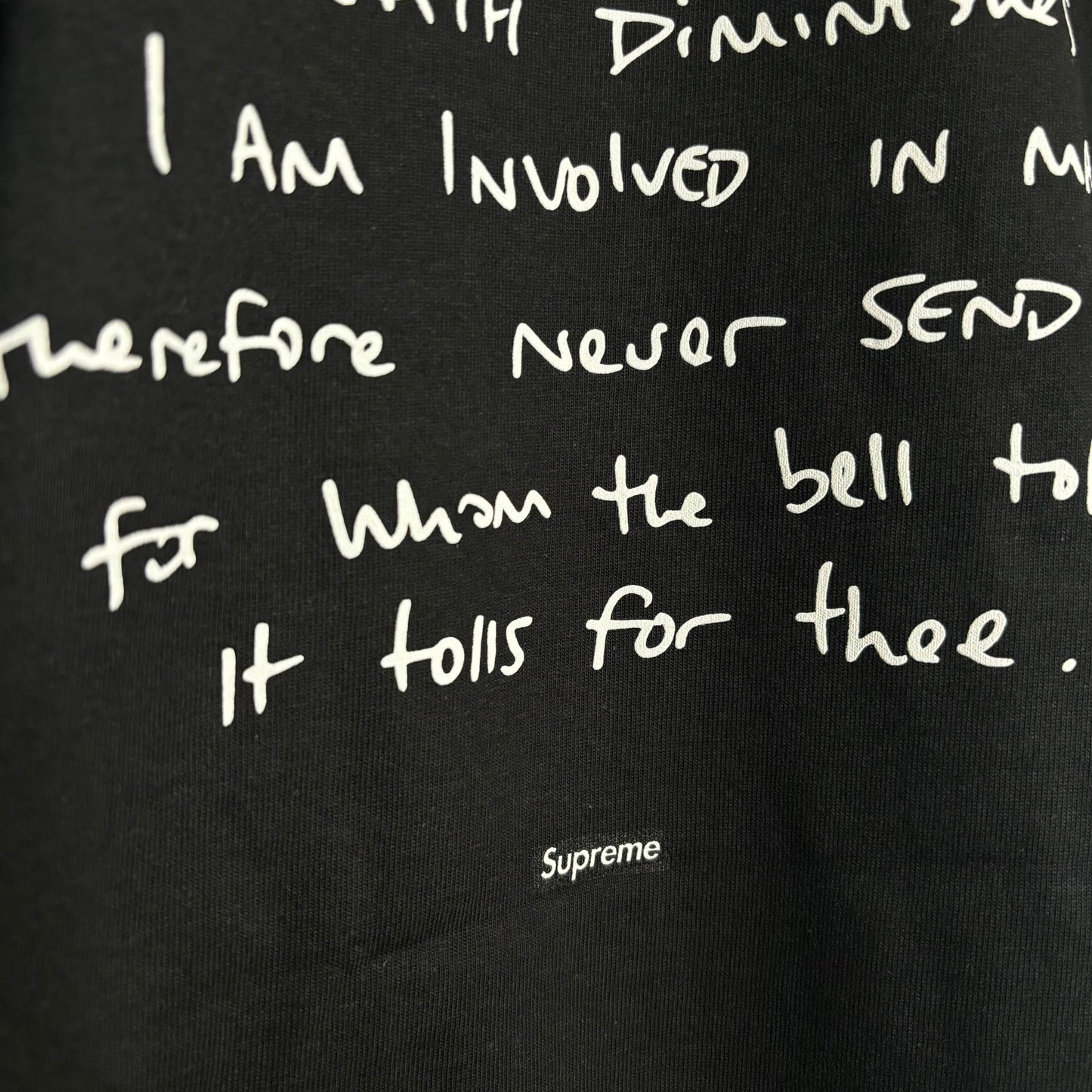 Supreme Corteiz Rules The World Tee Black Back Print