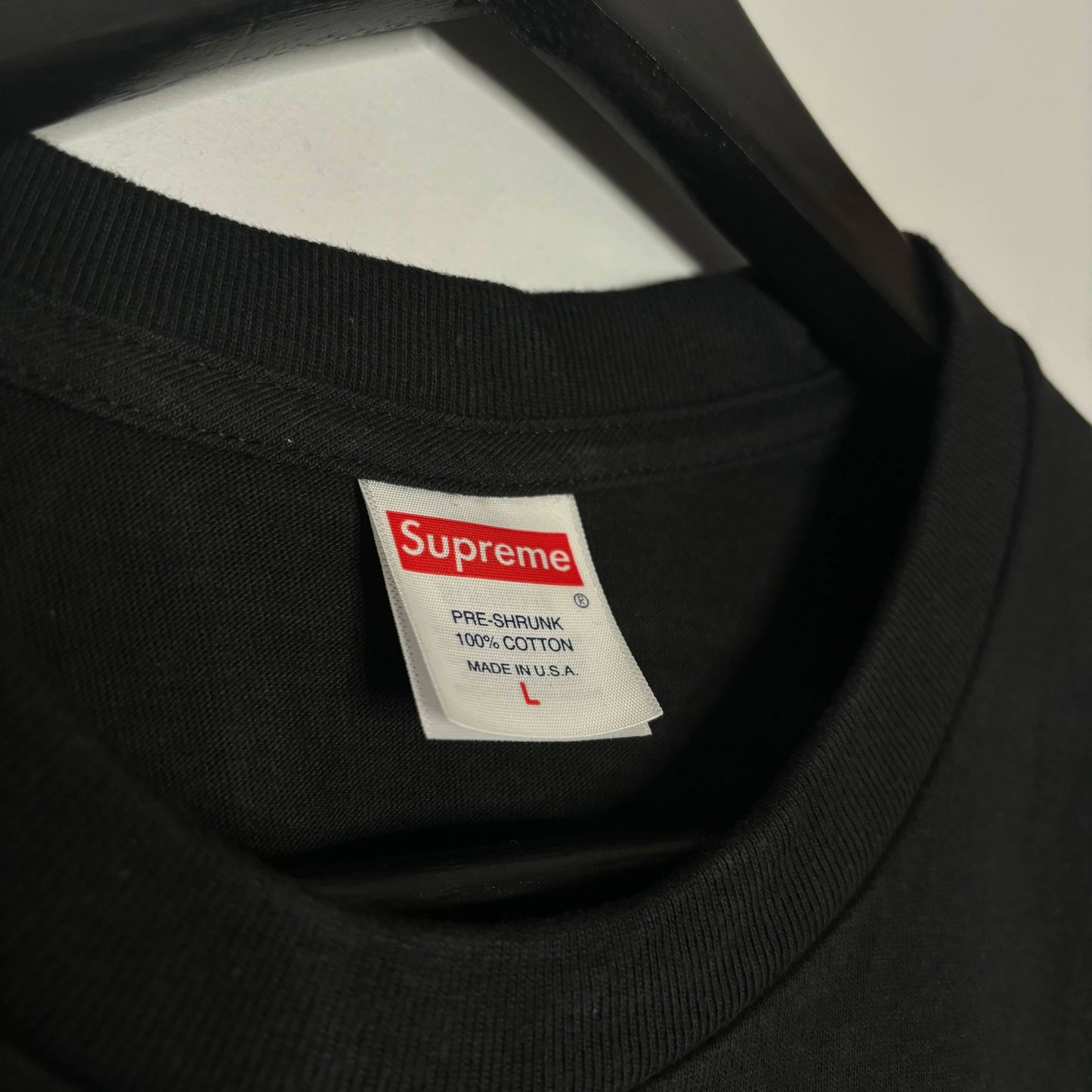 Supreme Box Logo Tee Black Tag