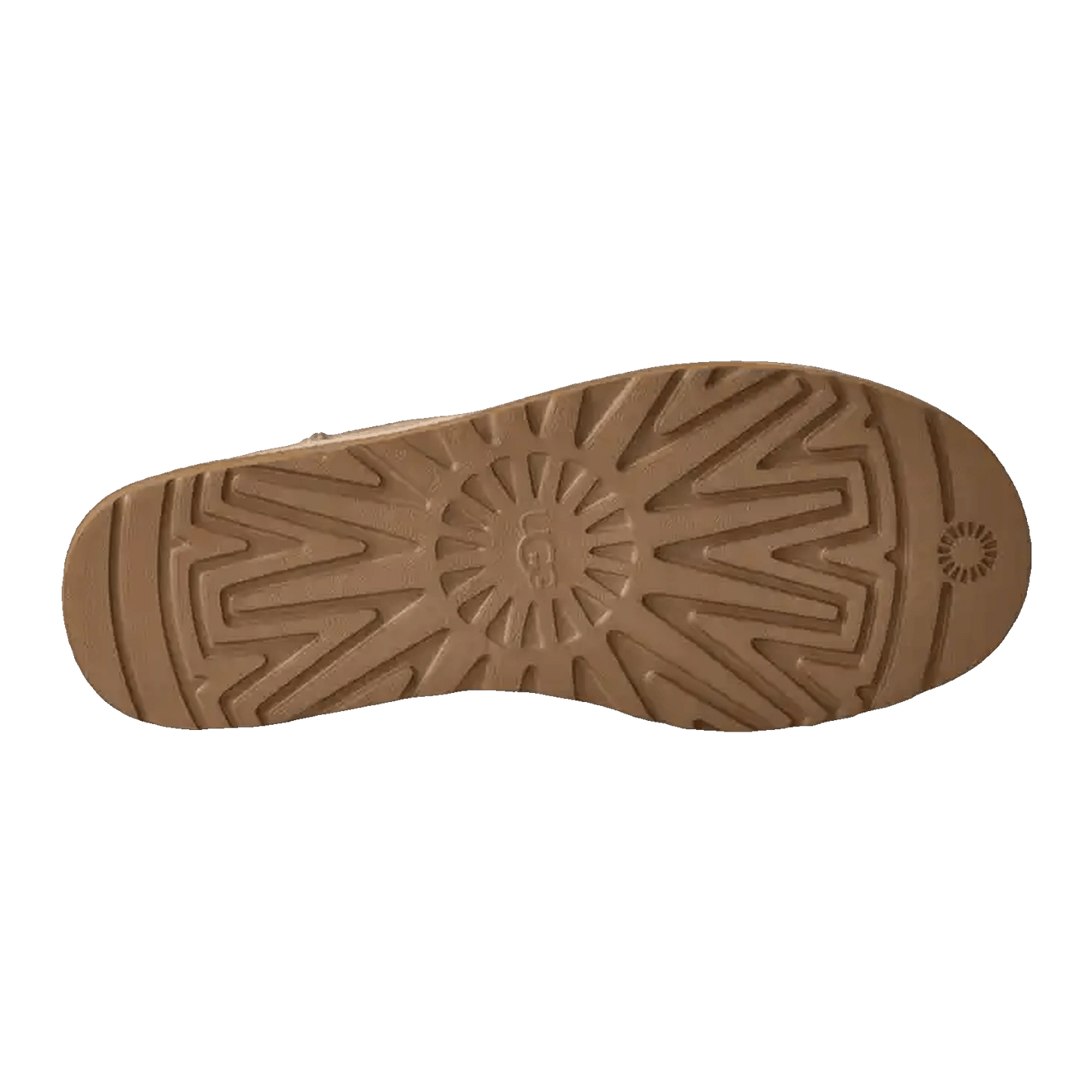 UGG Classic Ultra Mini Boot Driftwood Biking Red Sohle