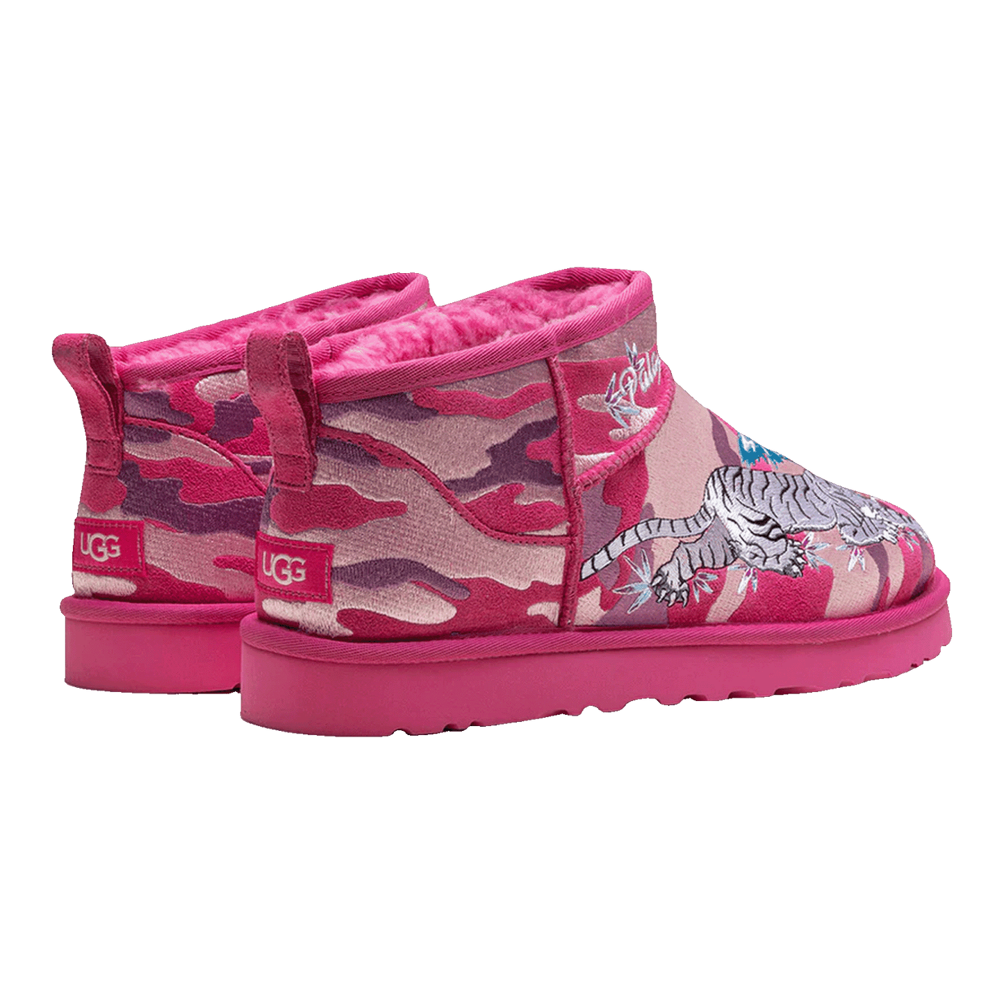 UGG Classic Ultra Mini Boot Palace Pink Camo Back