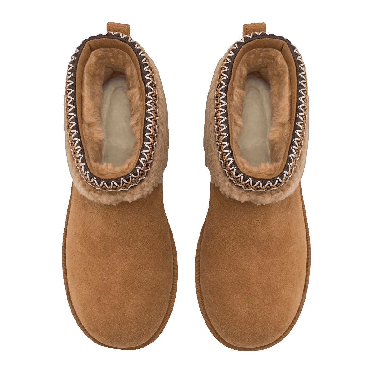 UGG Classic Ultra Mini Maxi Curly Boot Chestnut (Kids) Oben