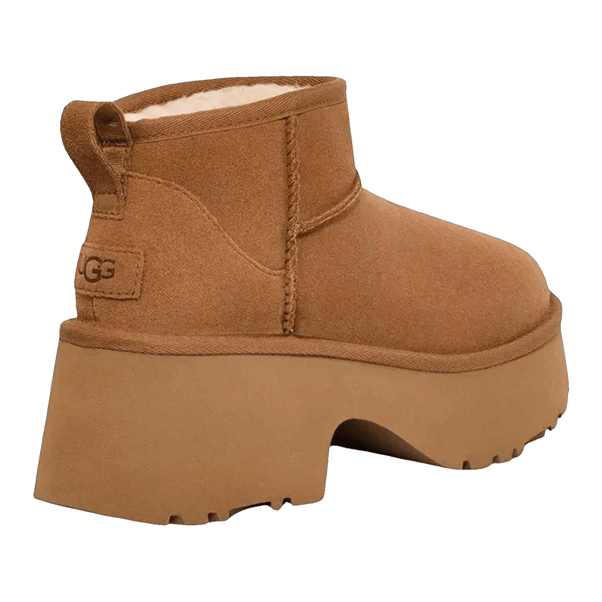 UGG Classic Ultra Mini New Heights Boot Chestnut (W) Back 1158311-CHE