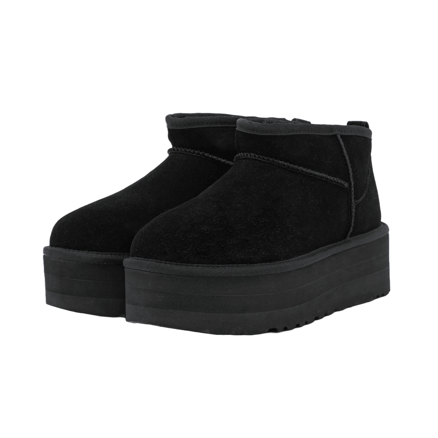 UGG Classic Ultra Mini Platform Boot Black (W) Side