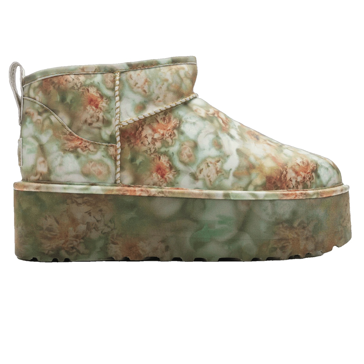 UGG Classic Ultra Mini Platform Boot Collina Strada Green Floral 1170937-GRNF