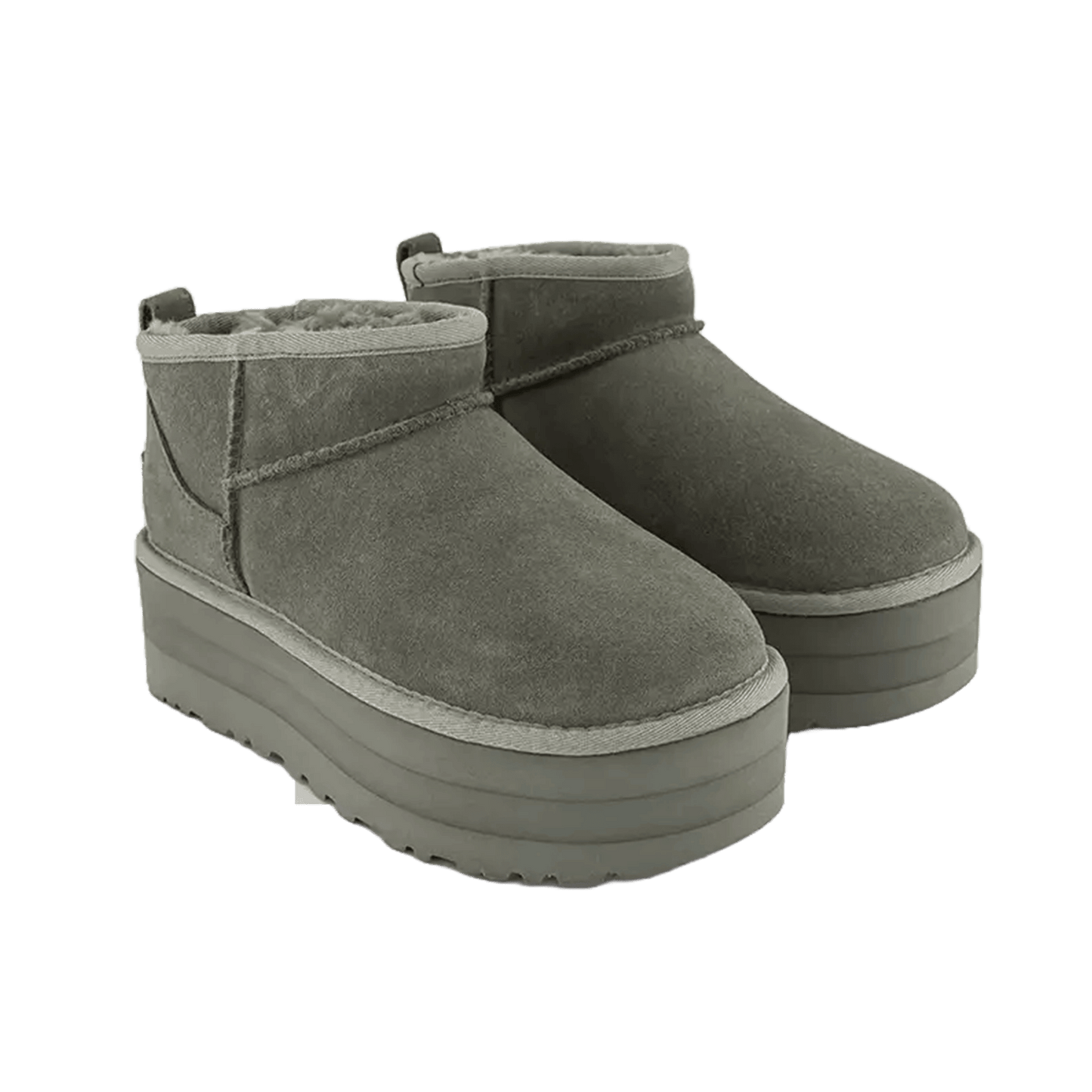UGG Classic Ultra Mini Platform Boot Moss Green (W) Side