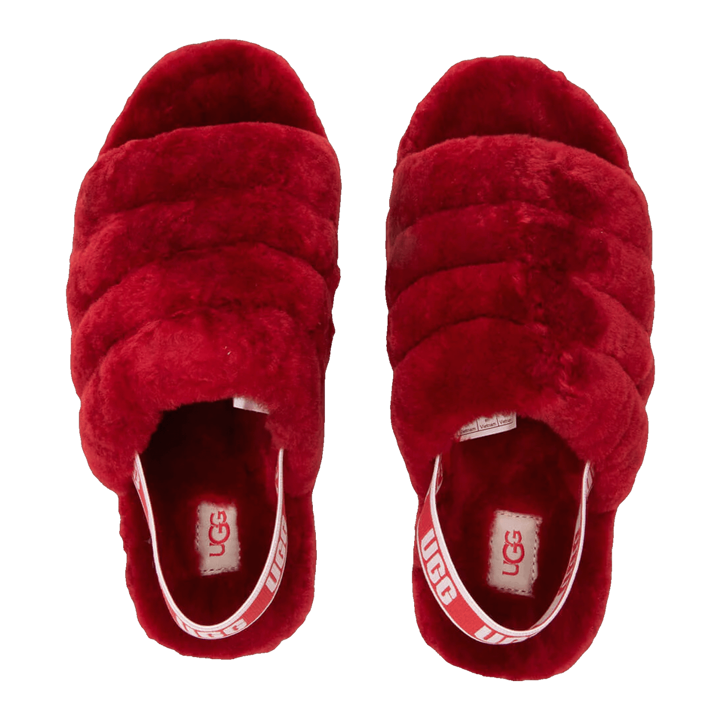 UGG Fluff Yeah Slide Ribbon Red (Kids) Oben