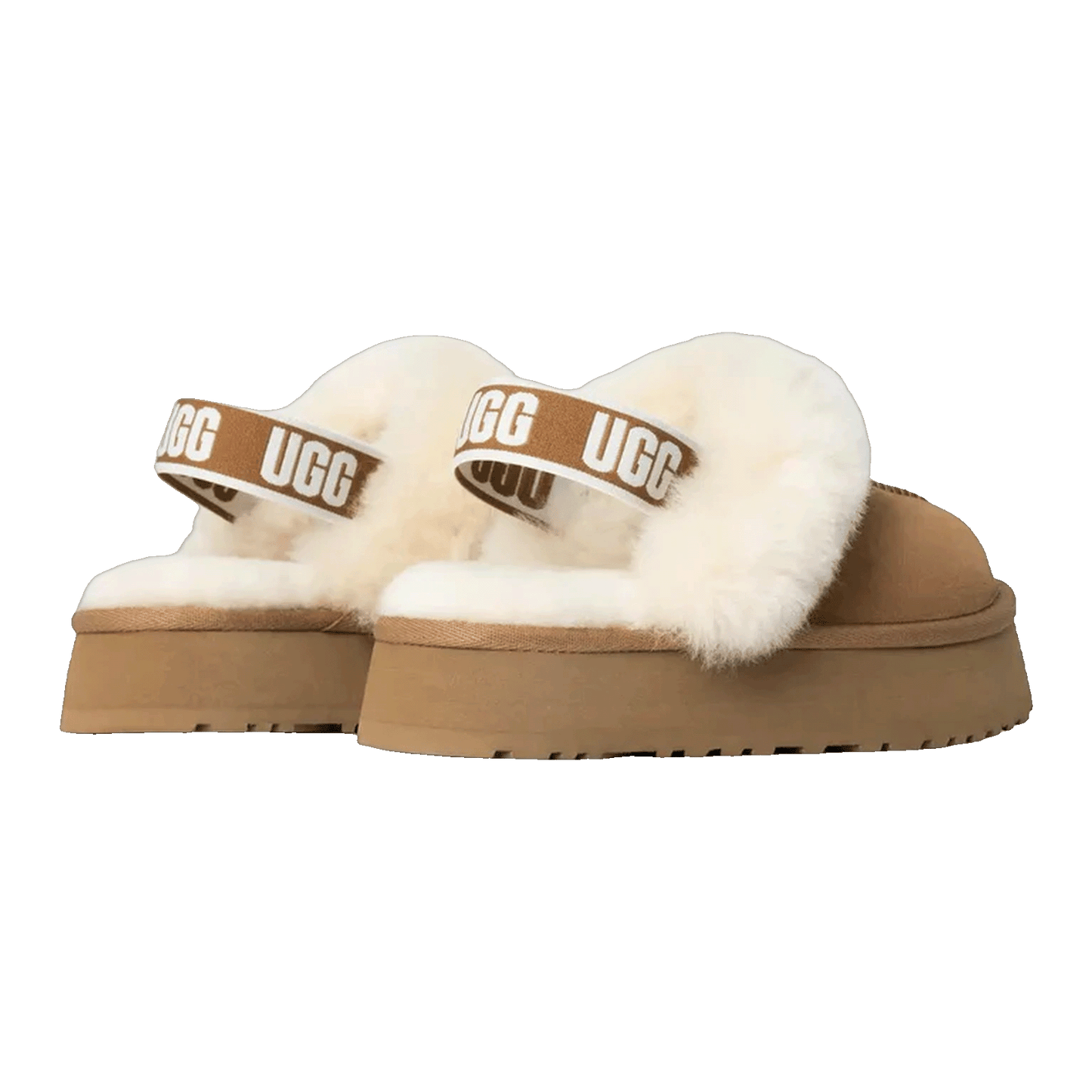 UGG Funkette Slipper Chestnut (Kids) Back