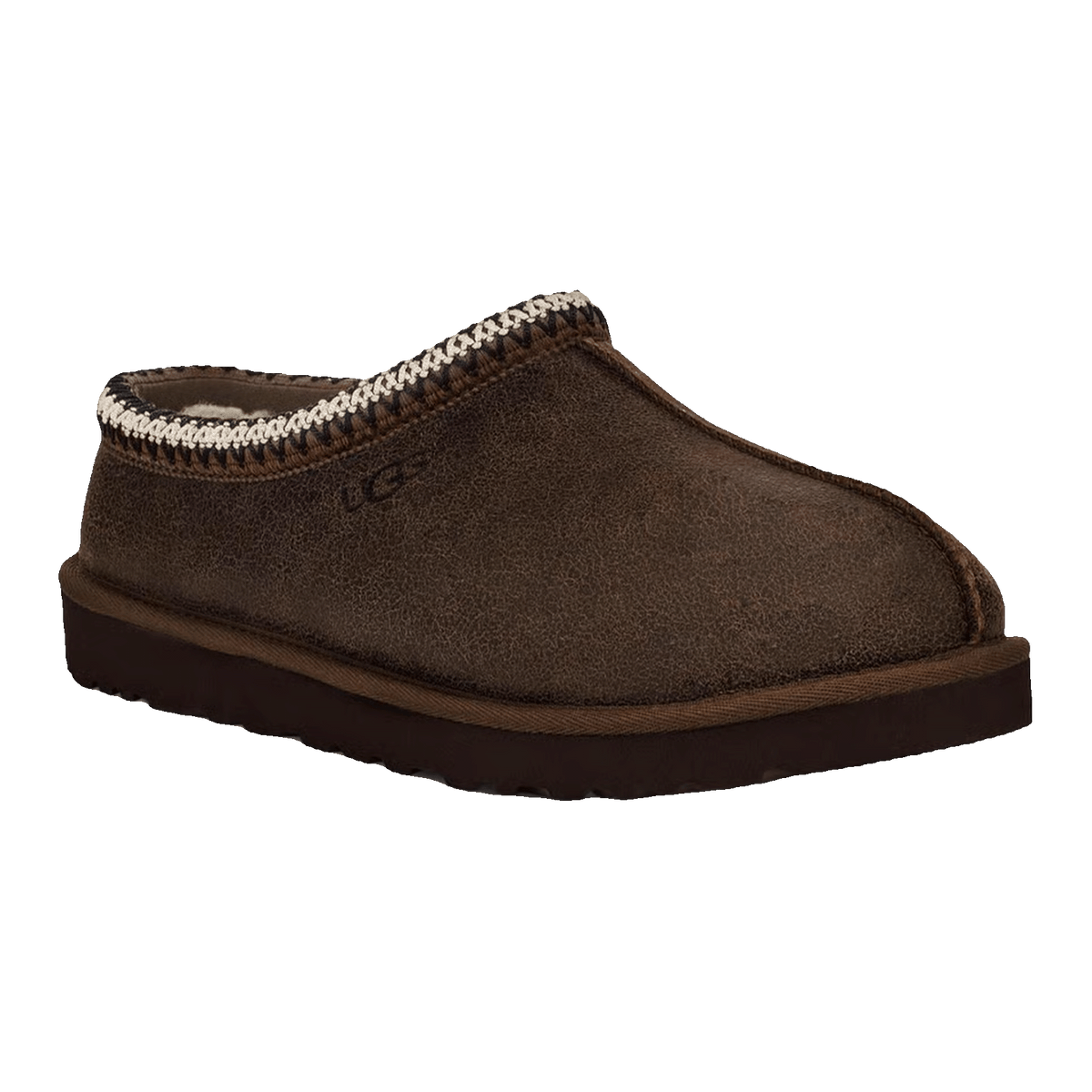 UGG Tasman Distressed Slipper Burnt Cedar Side 1158172-BCDR