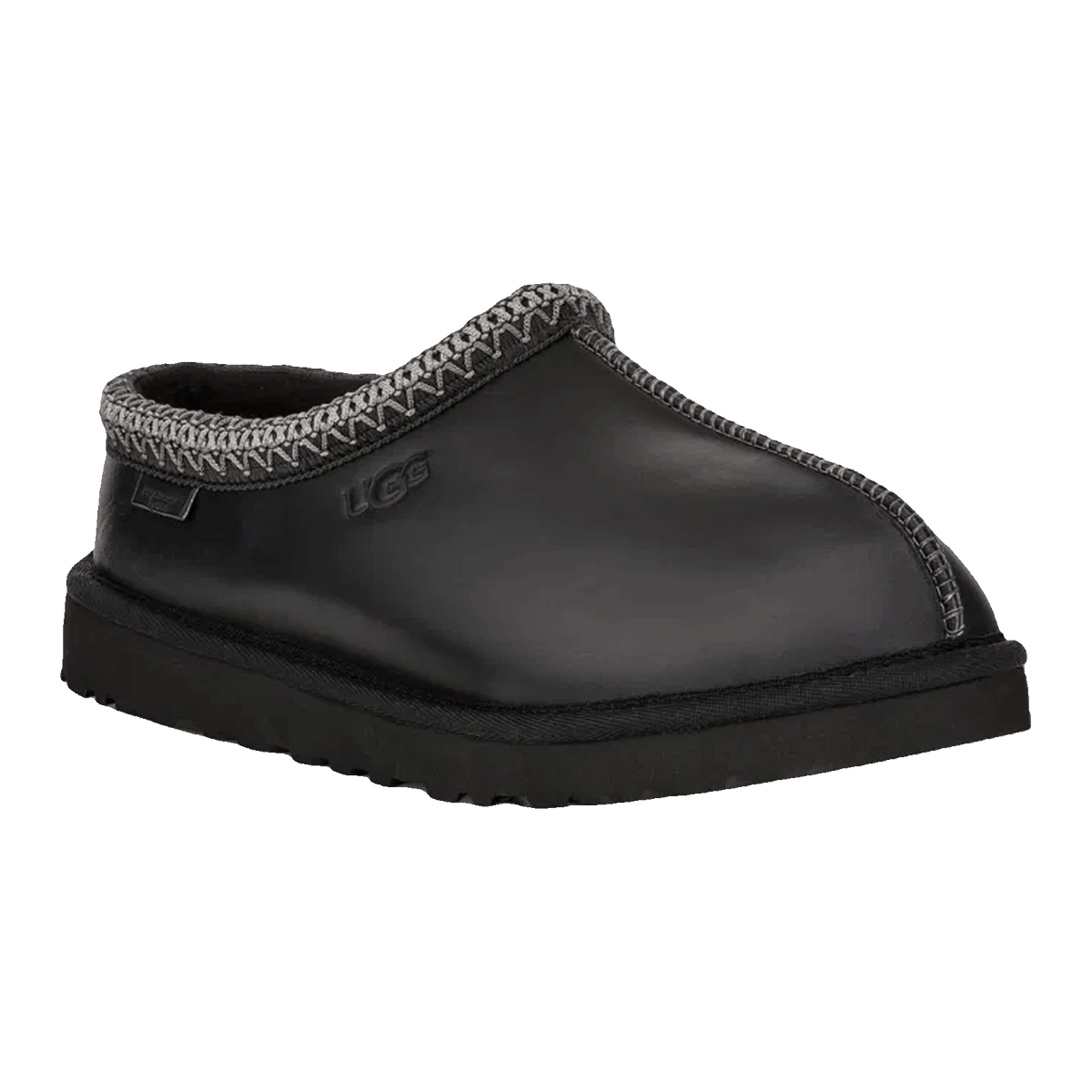 UGG Tasman LTHR Regen Slipper Black 1163890-BLK