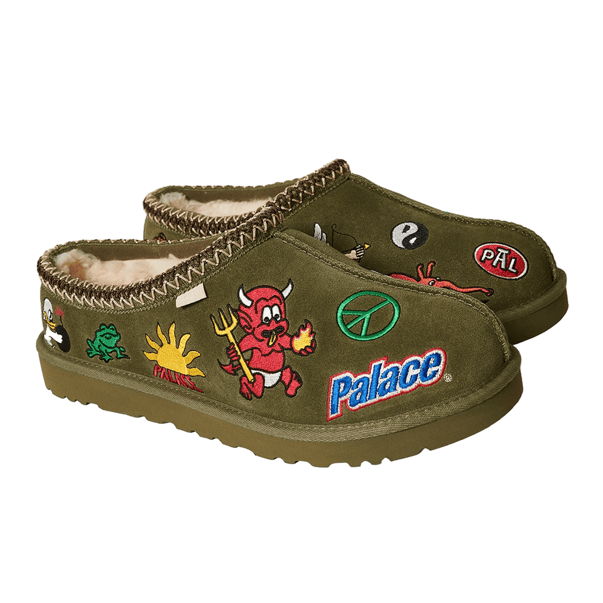 UGG Tasman Slipper Palace Burnt Olive Side 1157290-BTOL