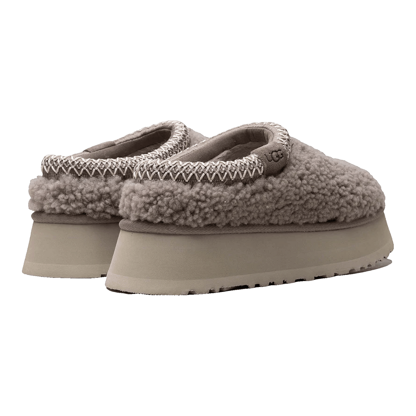 UGG Tazz Slipper Maxi Curly Smoke Plume (W) Back
