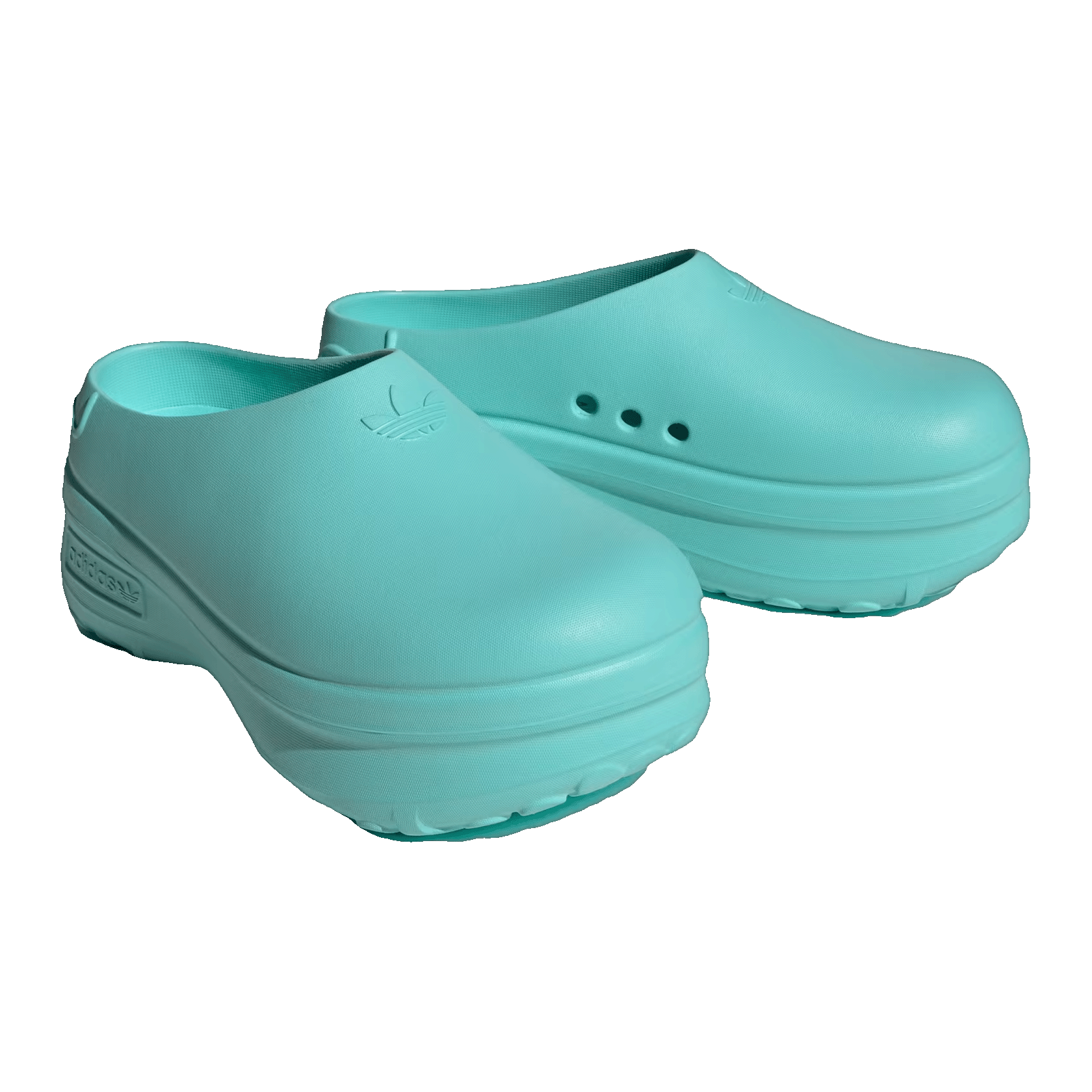 adidas adiFOM Stan Smith Mule Flash Aqua (W) Side IE7051