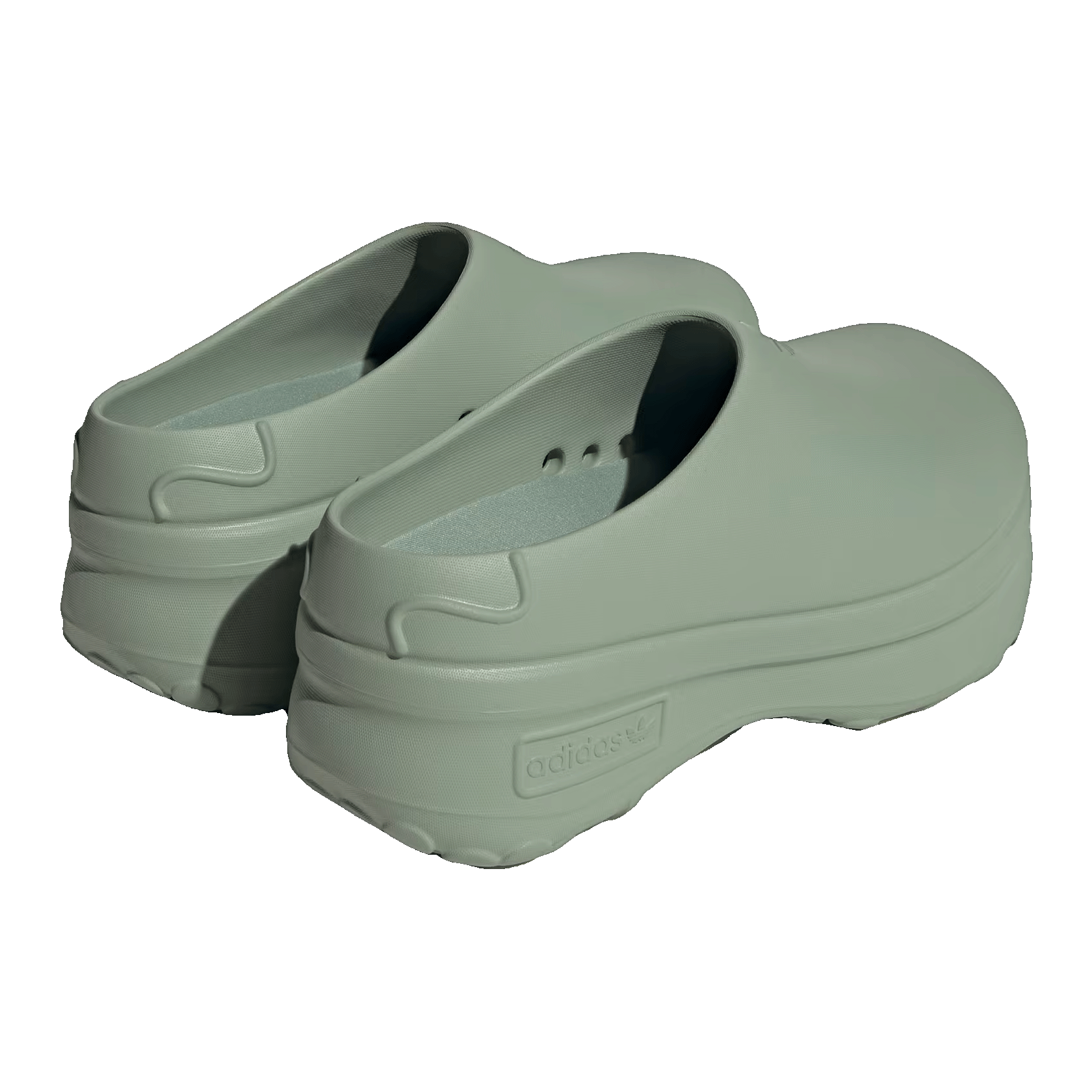 adidas adiFOM Stan Smith Mule Silver Green (W) Back IE7053