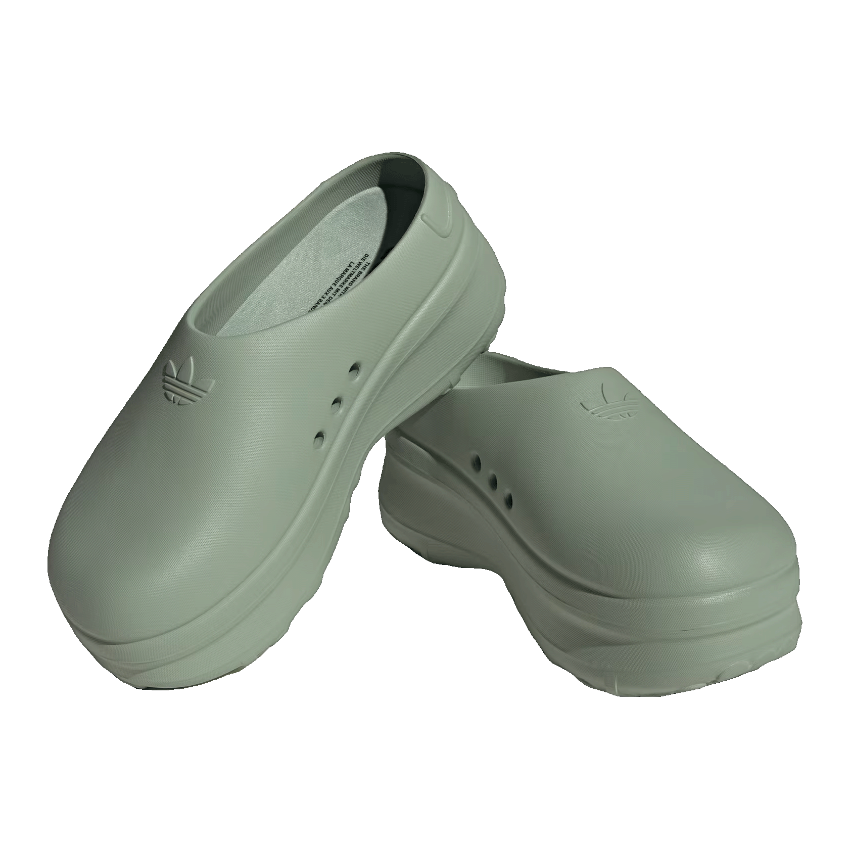 adidas adiFOM Stan Smith Mule Silver Green (W) Side IE7053