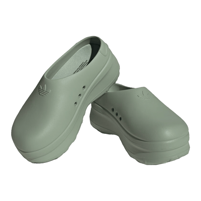adidas adiFOM Stan Smith Mule Silver Green (W) Side IE7053