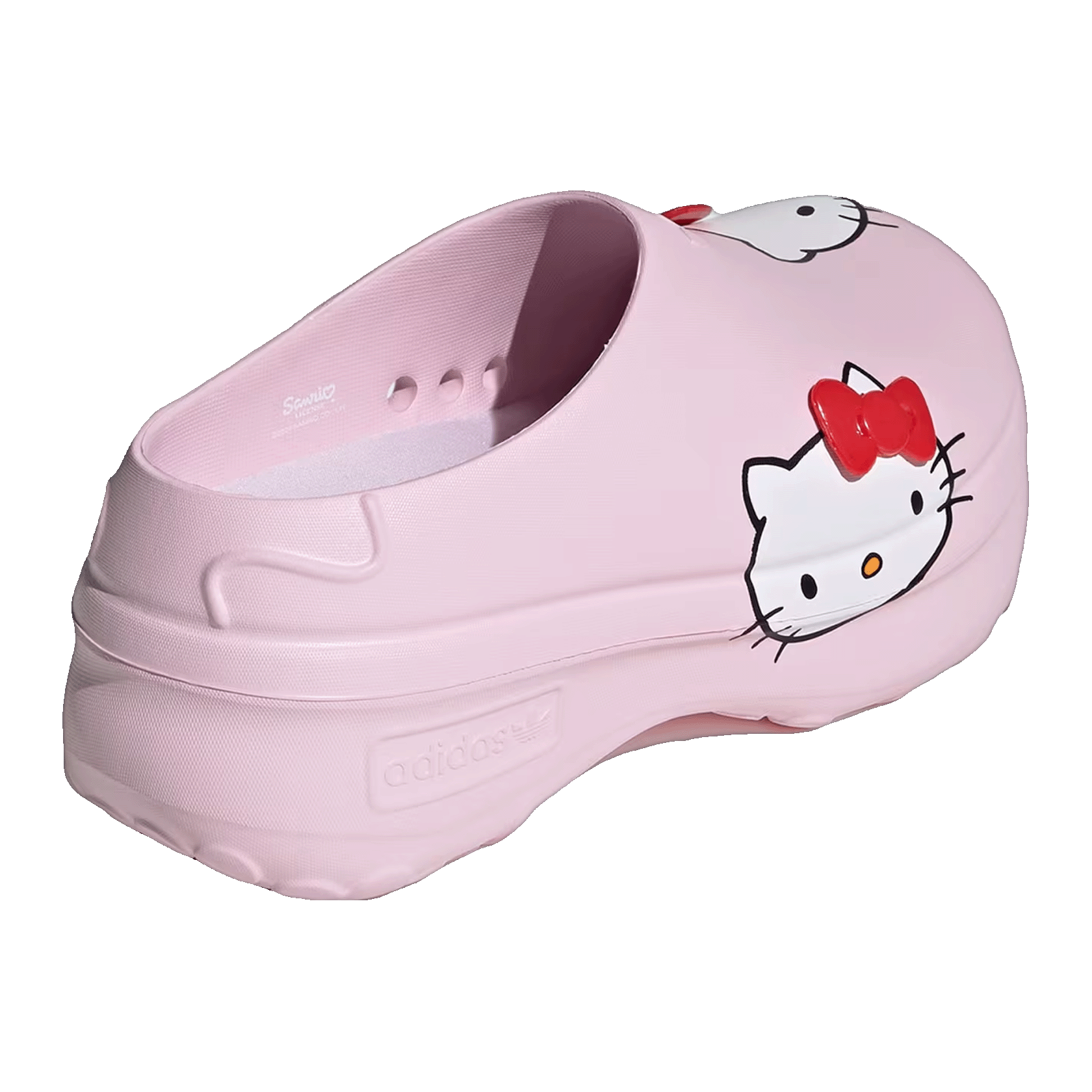 adidas adiFOM Stan Smith Mules Hello Kitty Clear Pink Red (W) Back