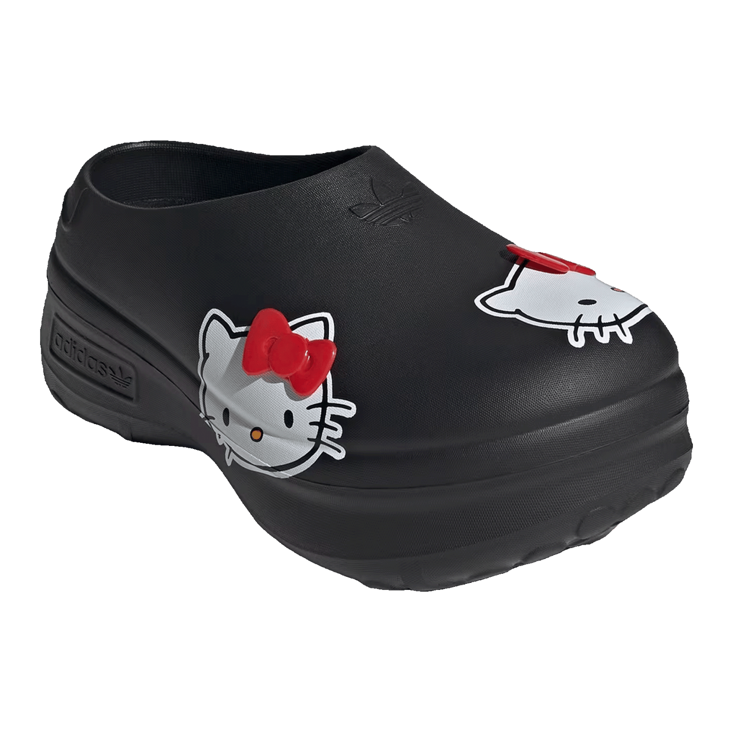 adidas adiFOM Stan Smith Mules Hello Kitty Core Black Red Cloud White (W) Side IH0280