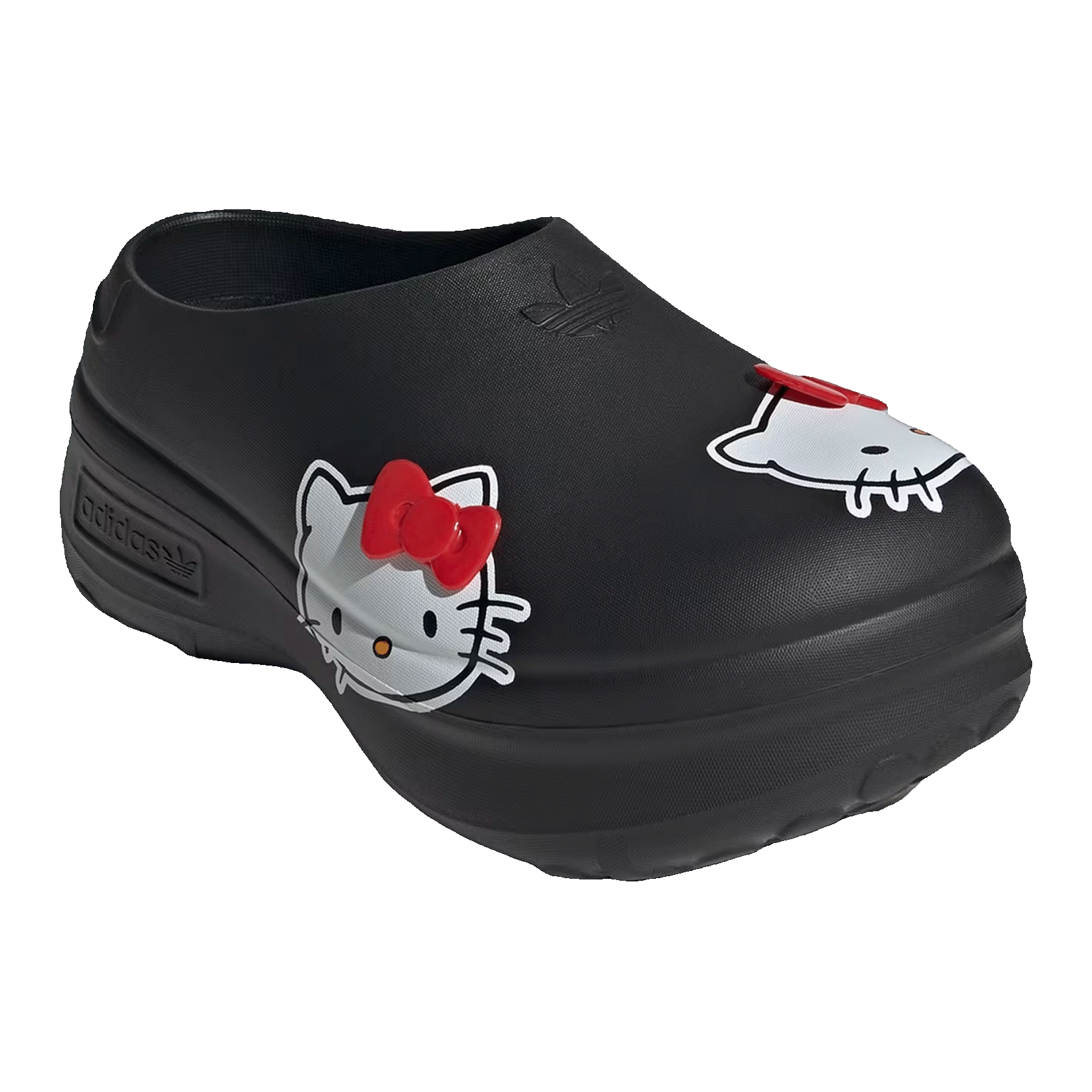 adidas adiFOM Stan Smith Mules Hello Kitty Core Black Red Cloud White (W) Side IH0280