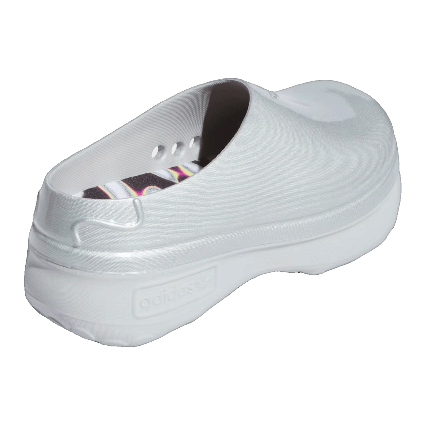adidas adiFOM Stan Smith Mules Pride Pabllo Vittar Silver Metallic Lucid Pink Core Black (W) Back