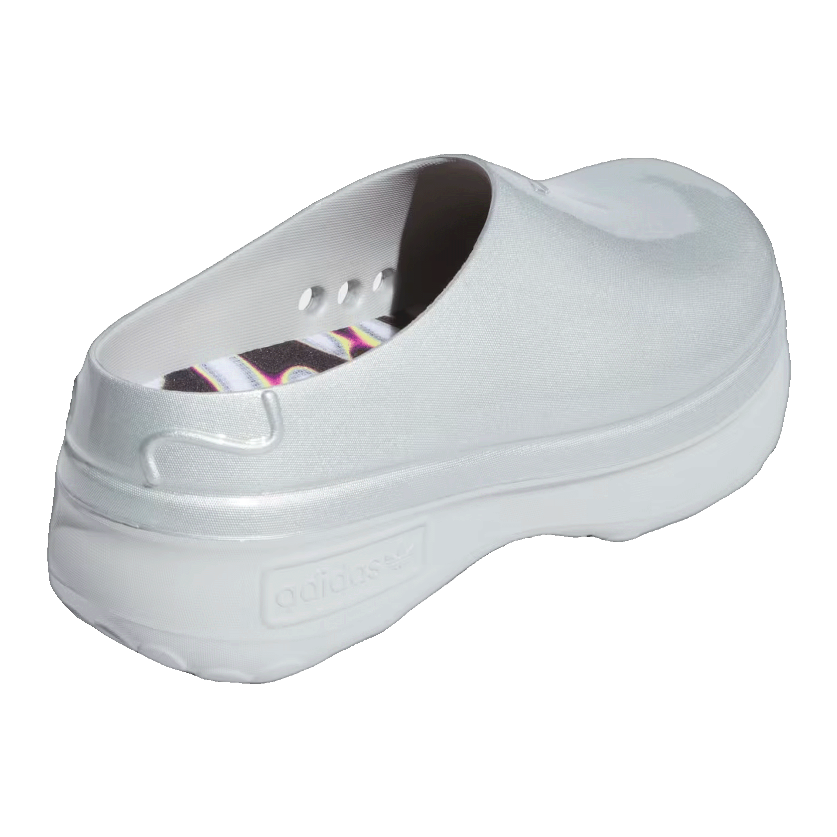 adidas adiFOM Stan Smith Mules Pride Pabllo Vittar Silver Metallic Lucid Pink Core Black (W) Back
