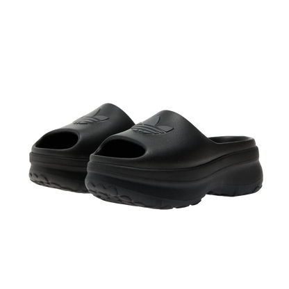 adidas adiFOM Stan Smith Slides Core Black Grey Six (W) Side JI2610