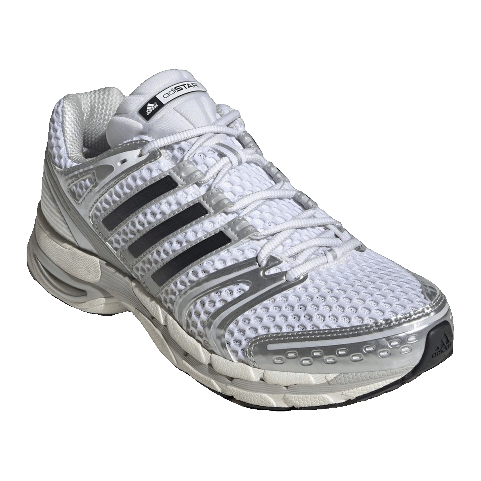 adidas Adistar Control 5 Silver Metallic Black Side JQ4168