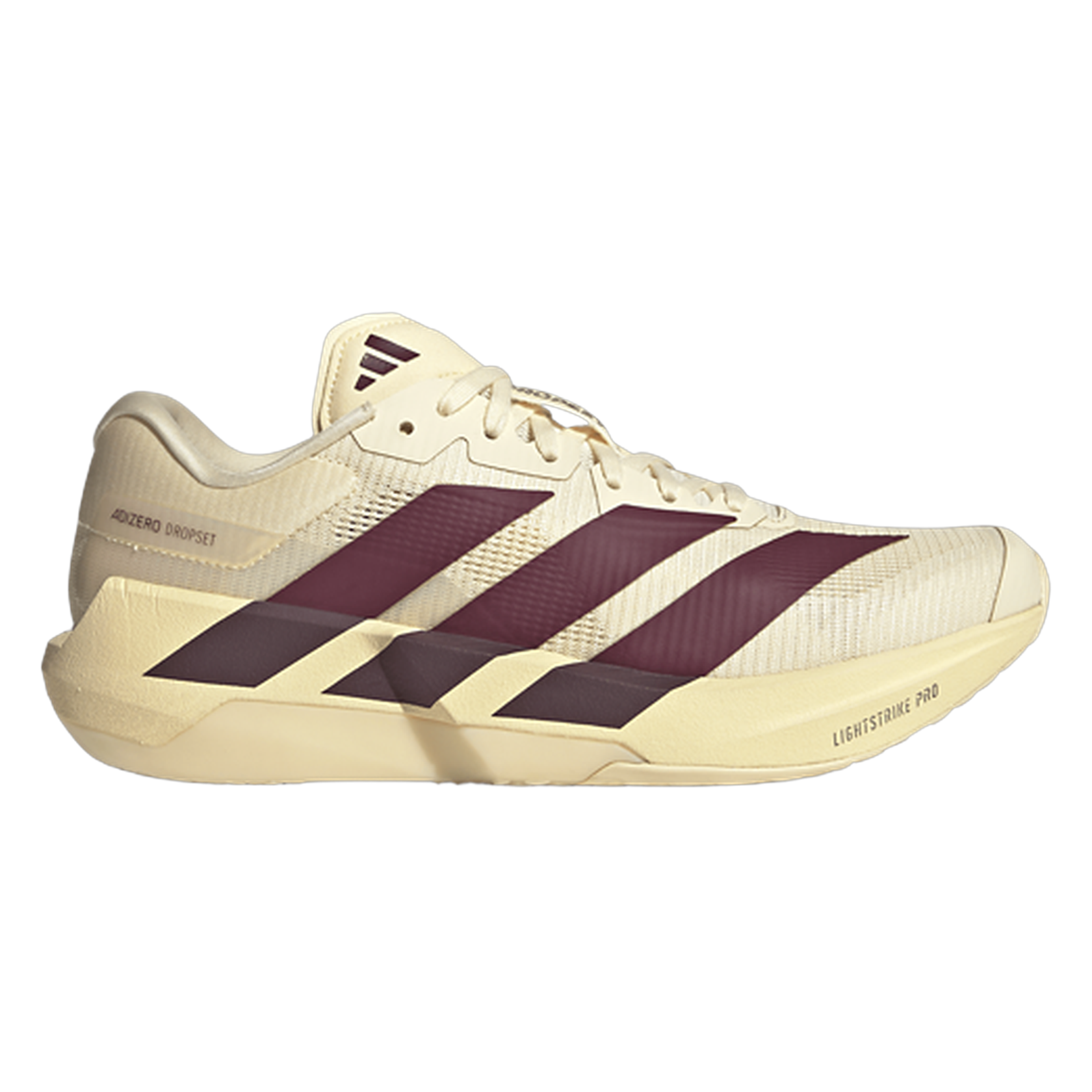 adidas Adizero Dropset Pro Warm Vanilla Maroon (W) LA3926