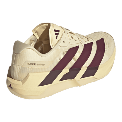 adidas Adizero Dropset Pro Warm Vanilla Maroon (W) Back LA3926