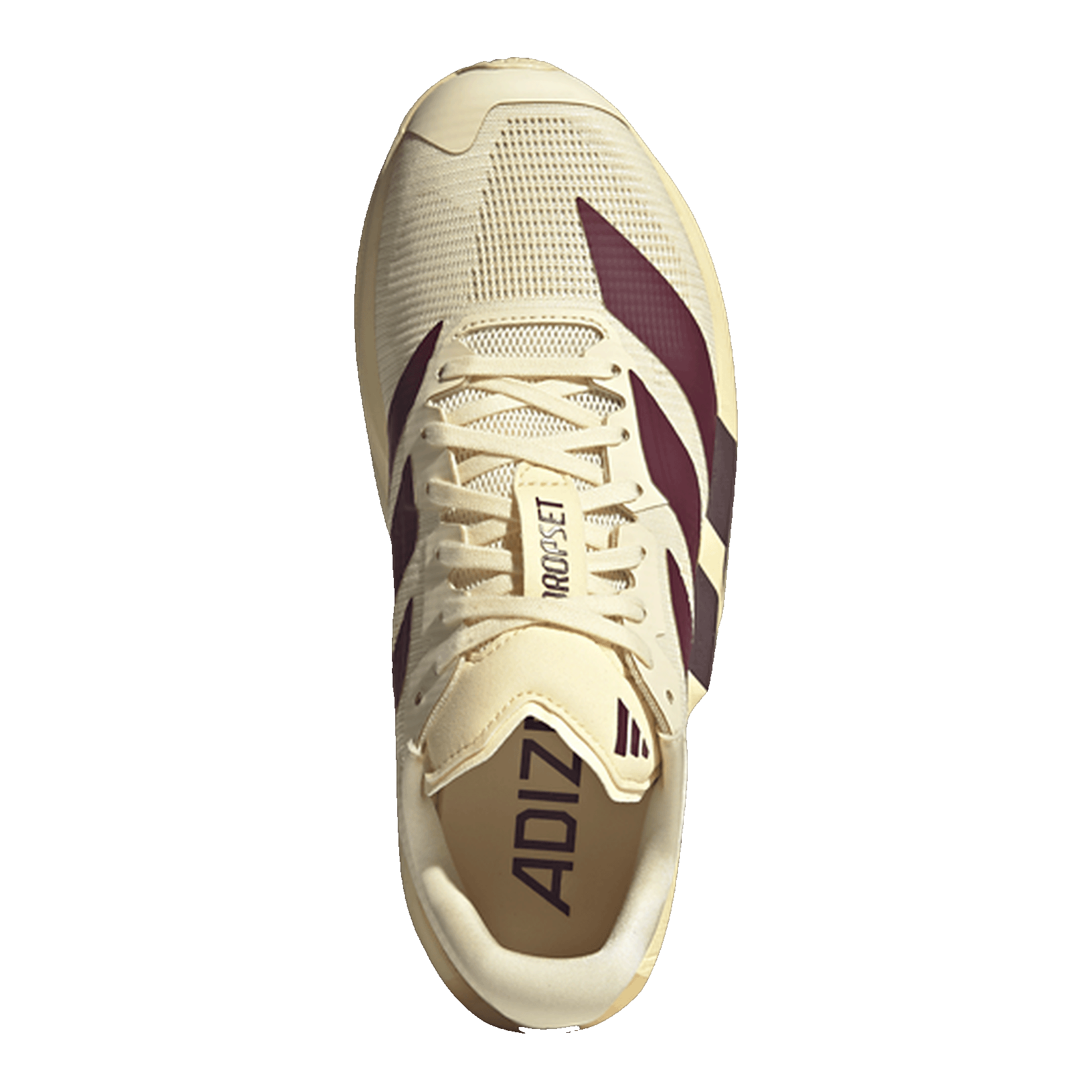 adidas Adizero Dropset Pro Warm Vanilla Maroon (W) Oben LA3926