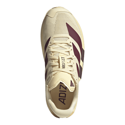 adidas Adizero Dropset Pro Warm Vanilla Maroon (W) Oben LA3926