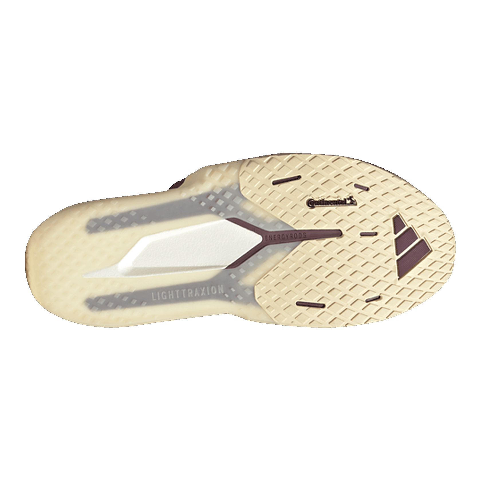 adidas Adizero Dropset Pro Warm Vanilla Maroon (W) Sohle LA3926